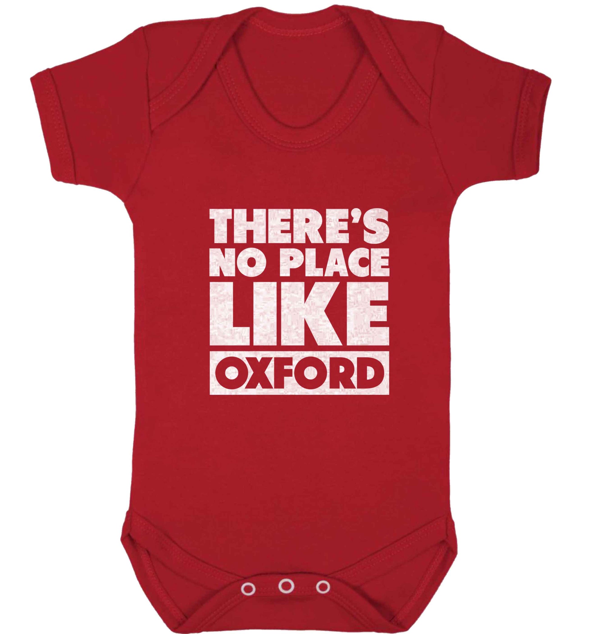 There's no place like Oxford baby vest red 18-24 months