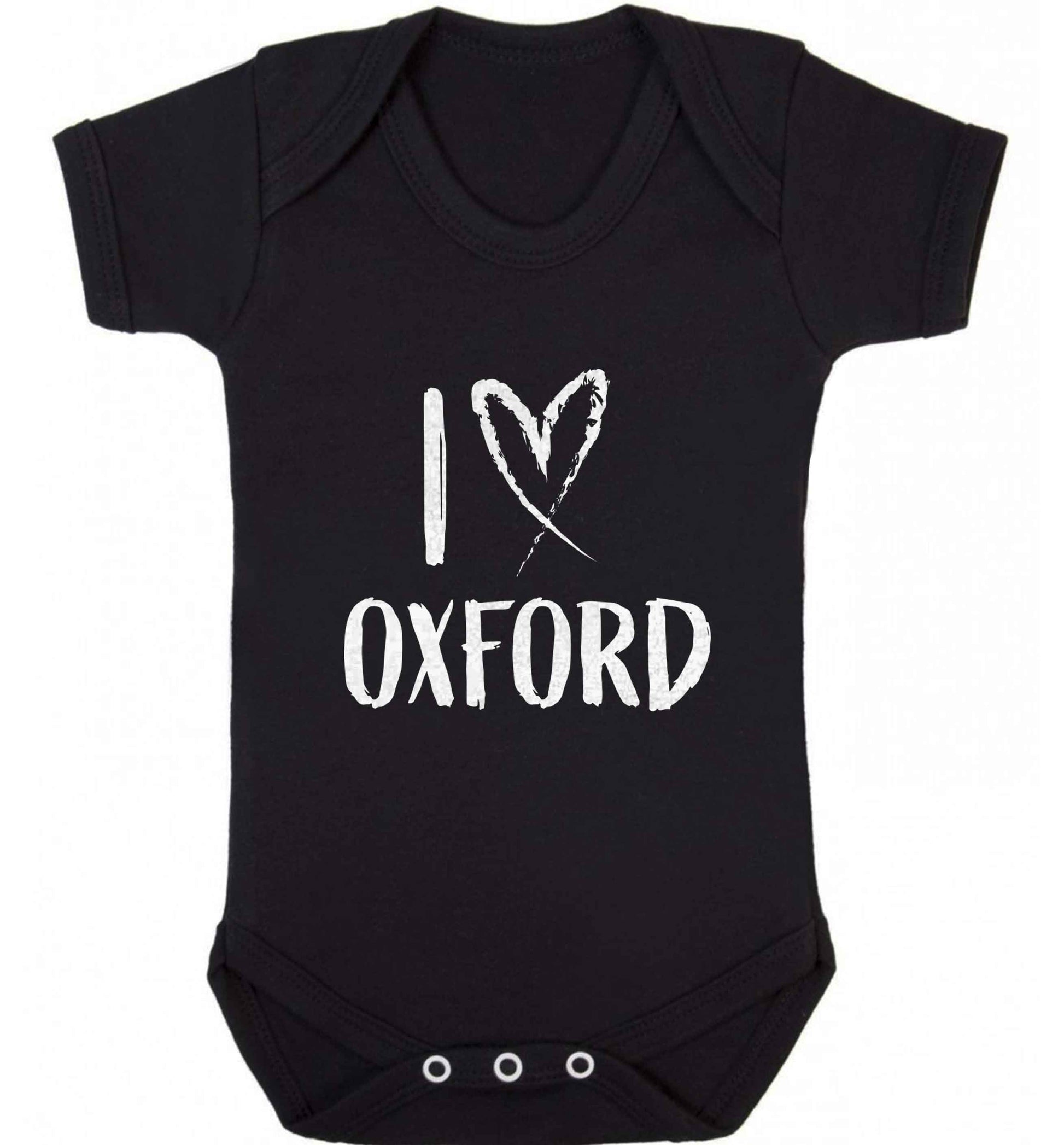 I love Oxford baby vest black 18-24 months