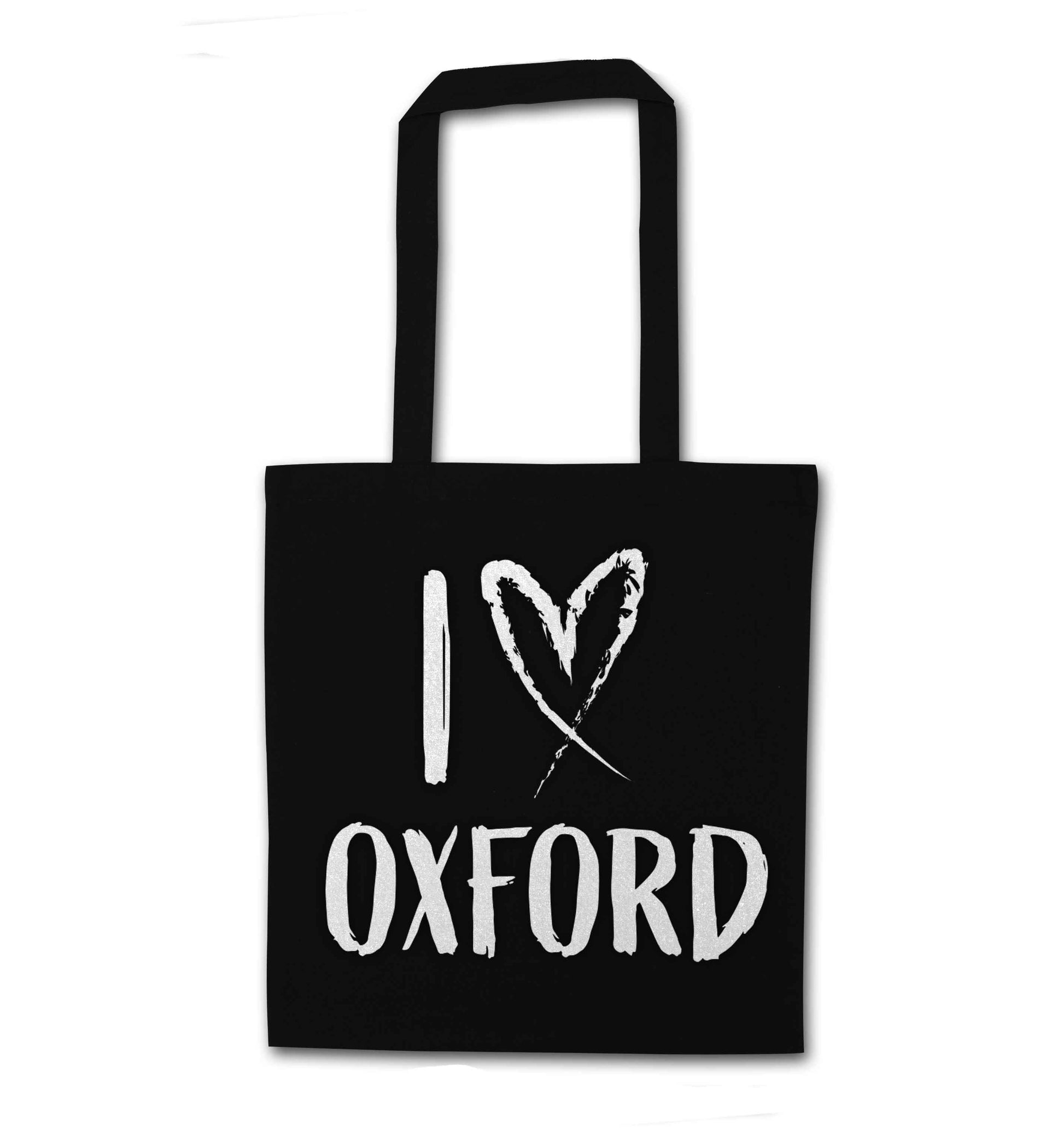 I love Oxford black tote bag