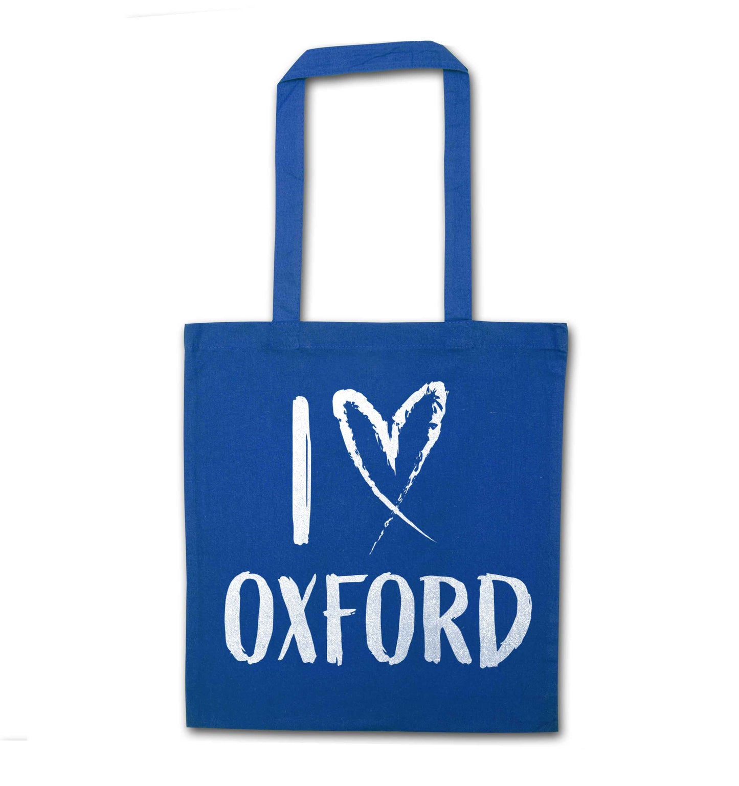 I love Oxford blue tote bag