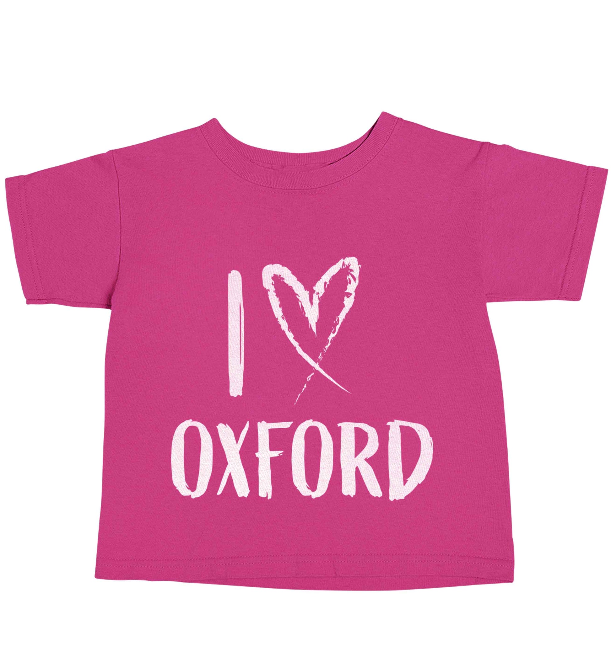 I love Oxford pink baby toddler Tshirt 2 Years