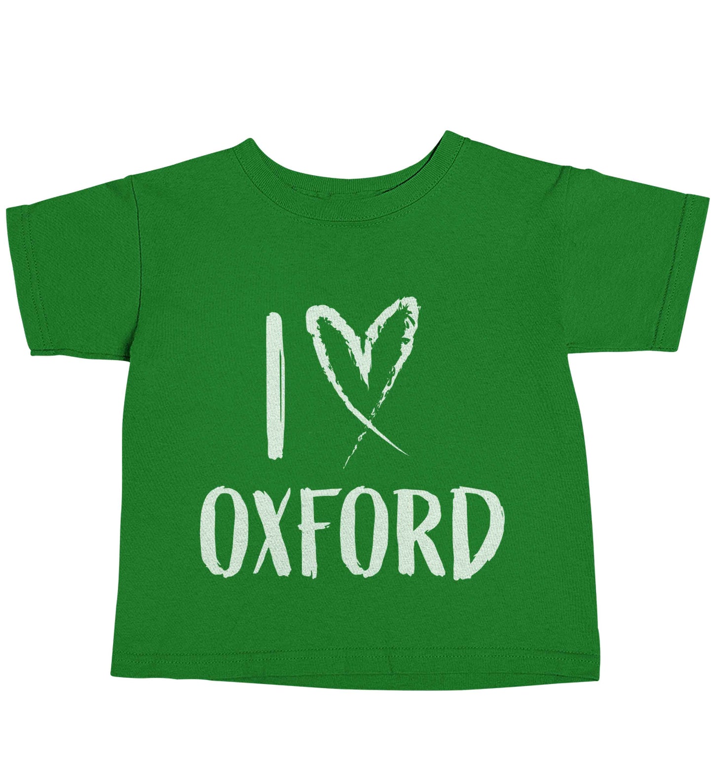I love Oxford green baby toddler Tshirt 2 Years