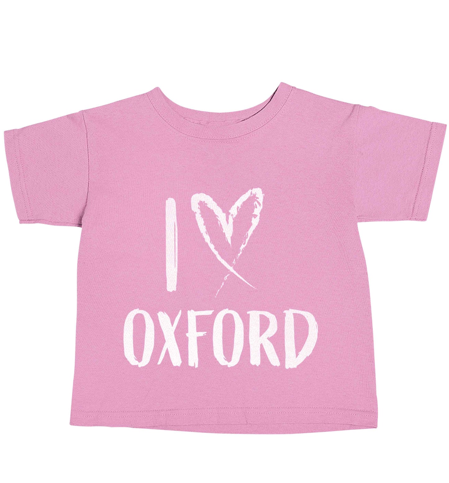 I love Oxford light pink baby toddler Tshirt 2 Years