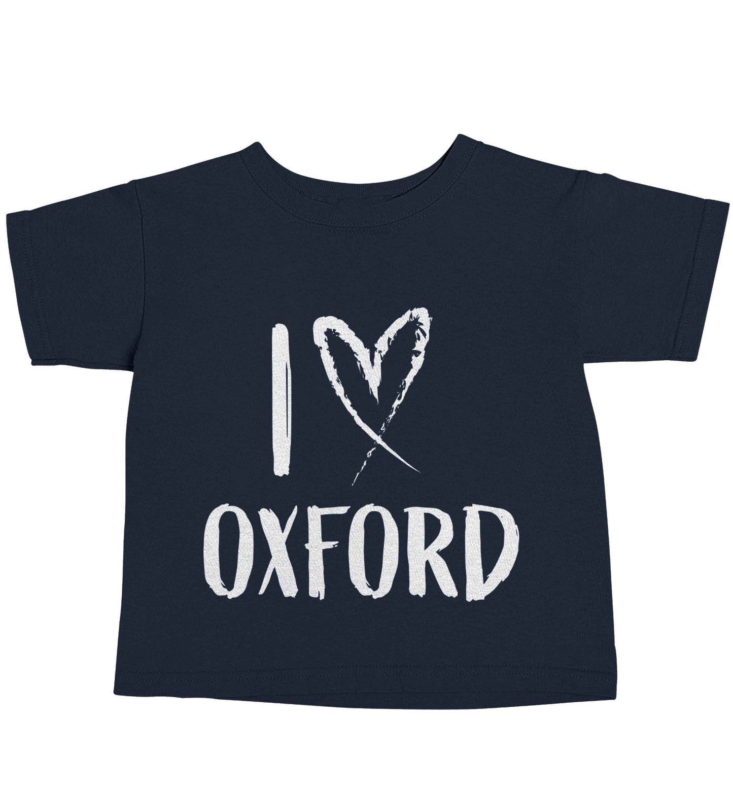 I love Oxford navy baby toddler Tshirt 2 Years