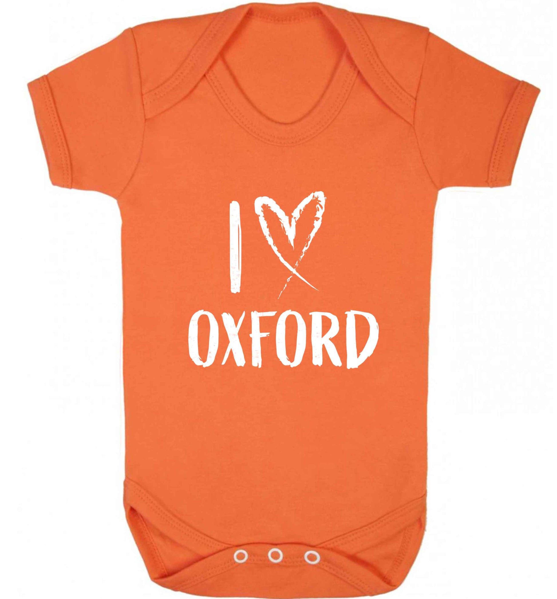 I love Oxford baby vest orange 18-24 months
