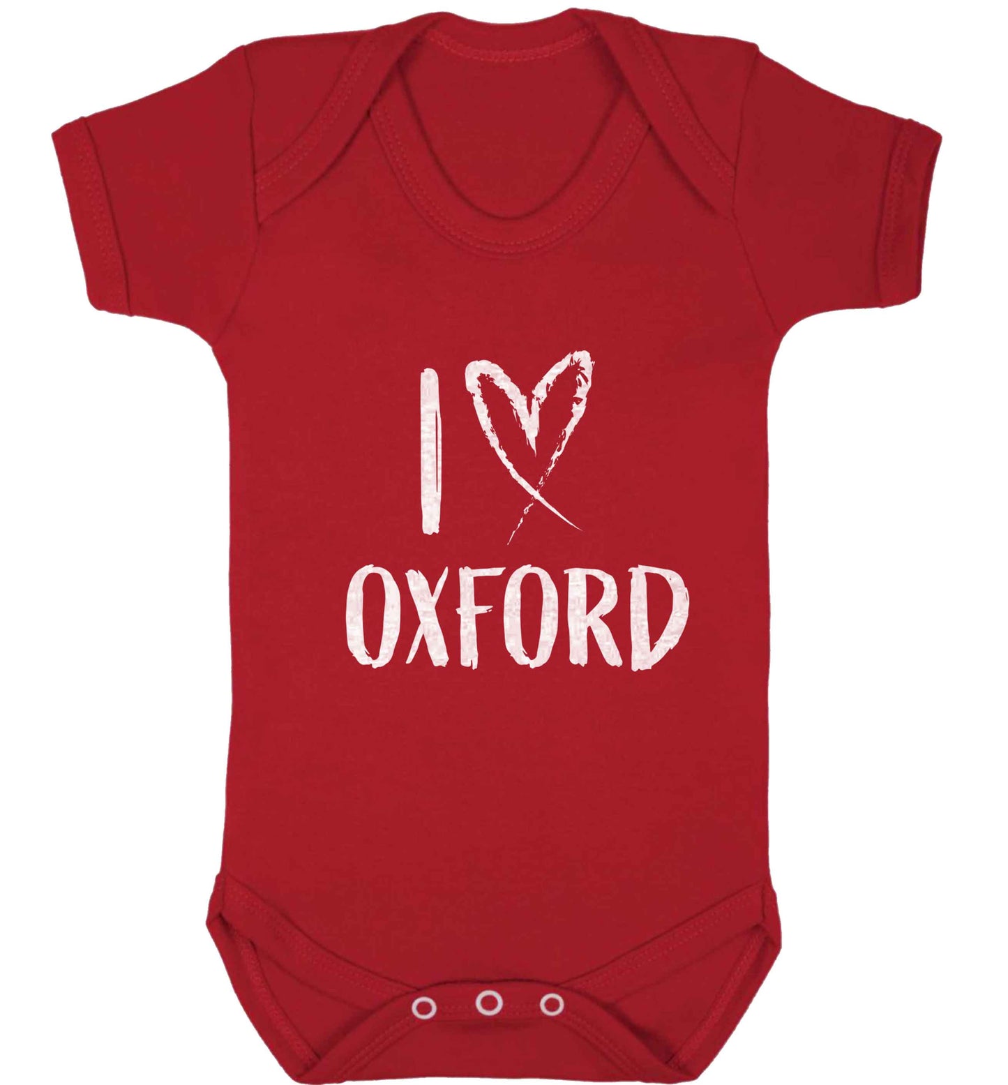 I love Oxford baby vest red 18-24 months
