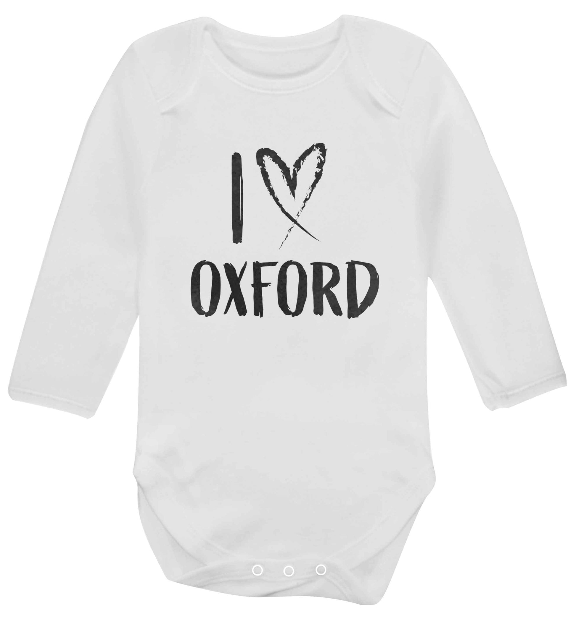 I love Oxford baby vest long sleeved white 6-12 months