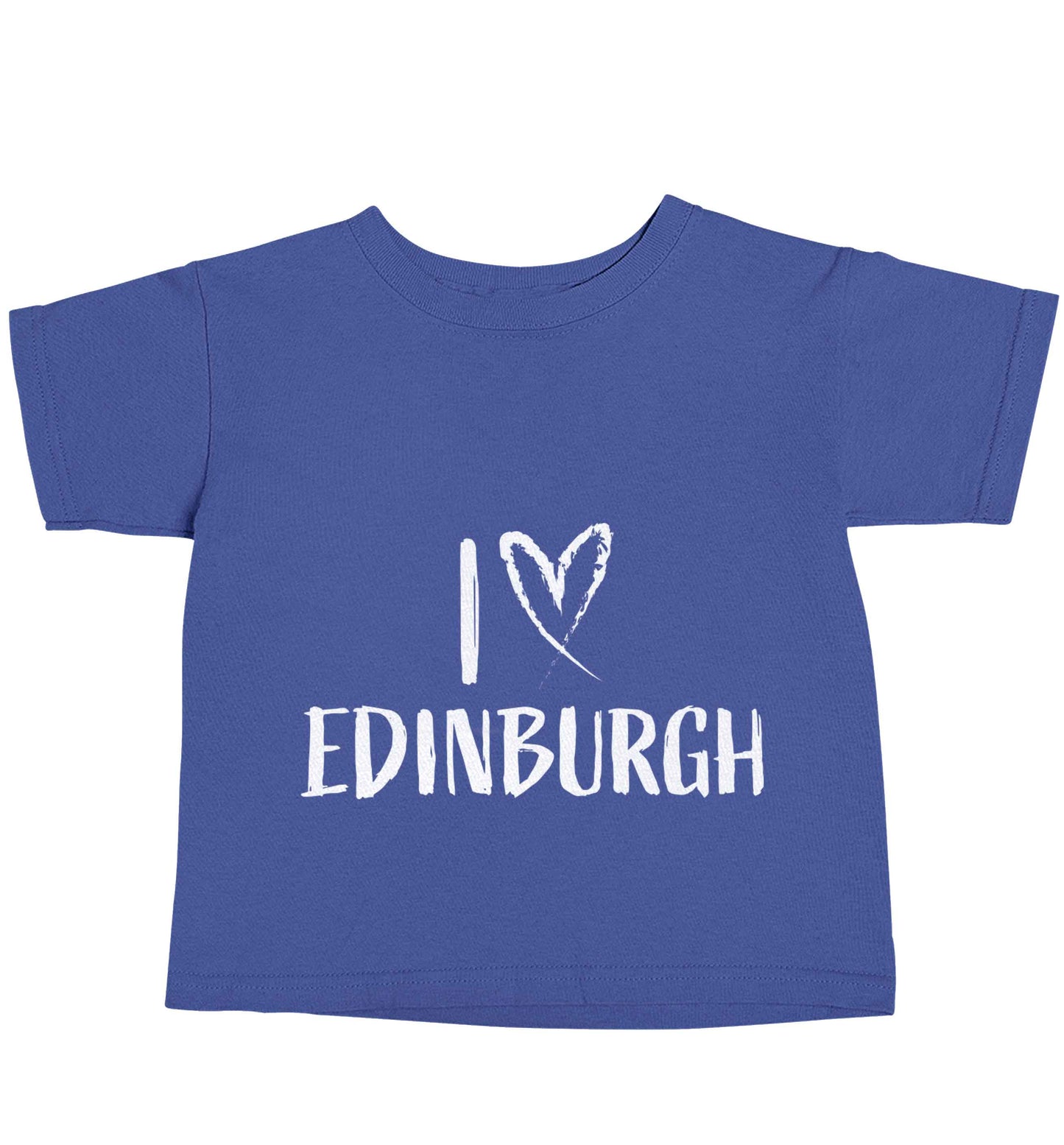 I love Edinburgh blue baby toddler Tshirt 2 Years