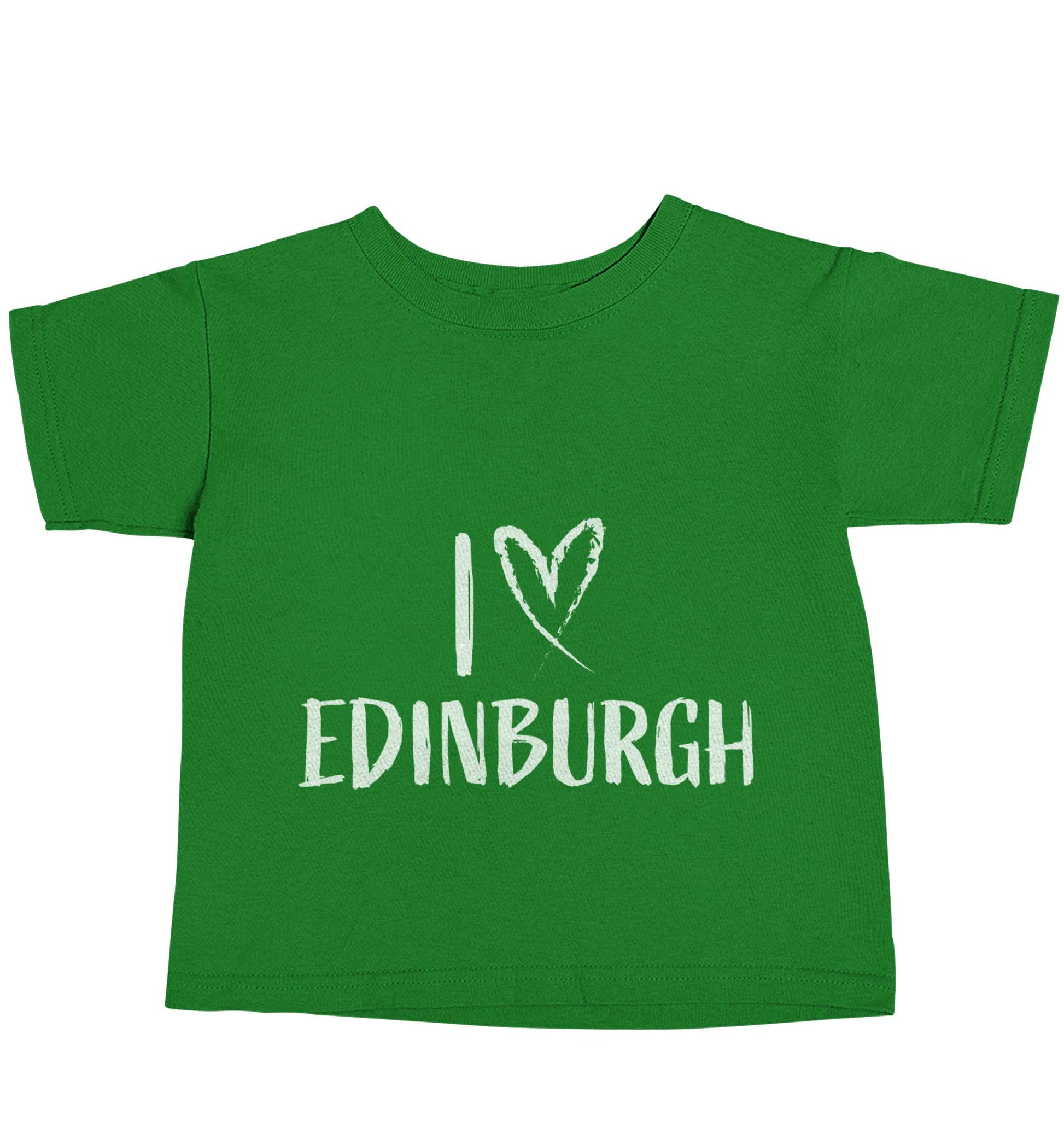 I love Edinburgh green baby toddler Tshirt 2 Years