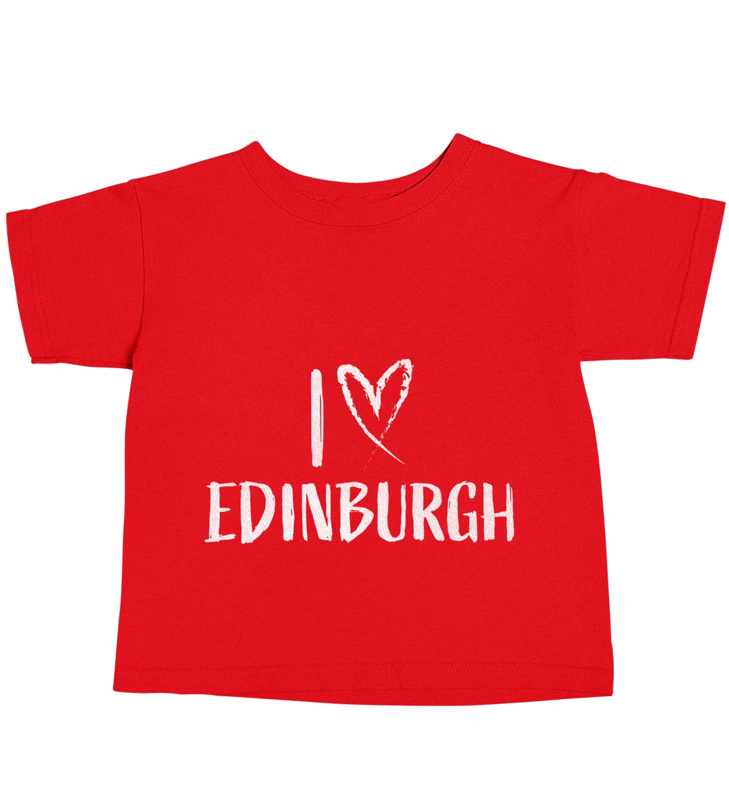 I love Edinburgh red baby toddler Tshirt 2 Years
