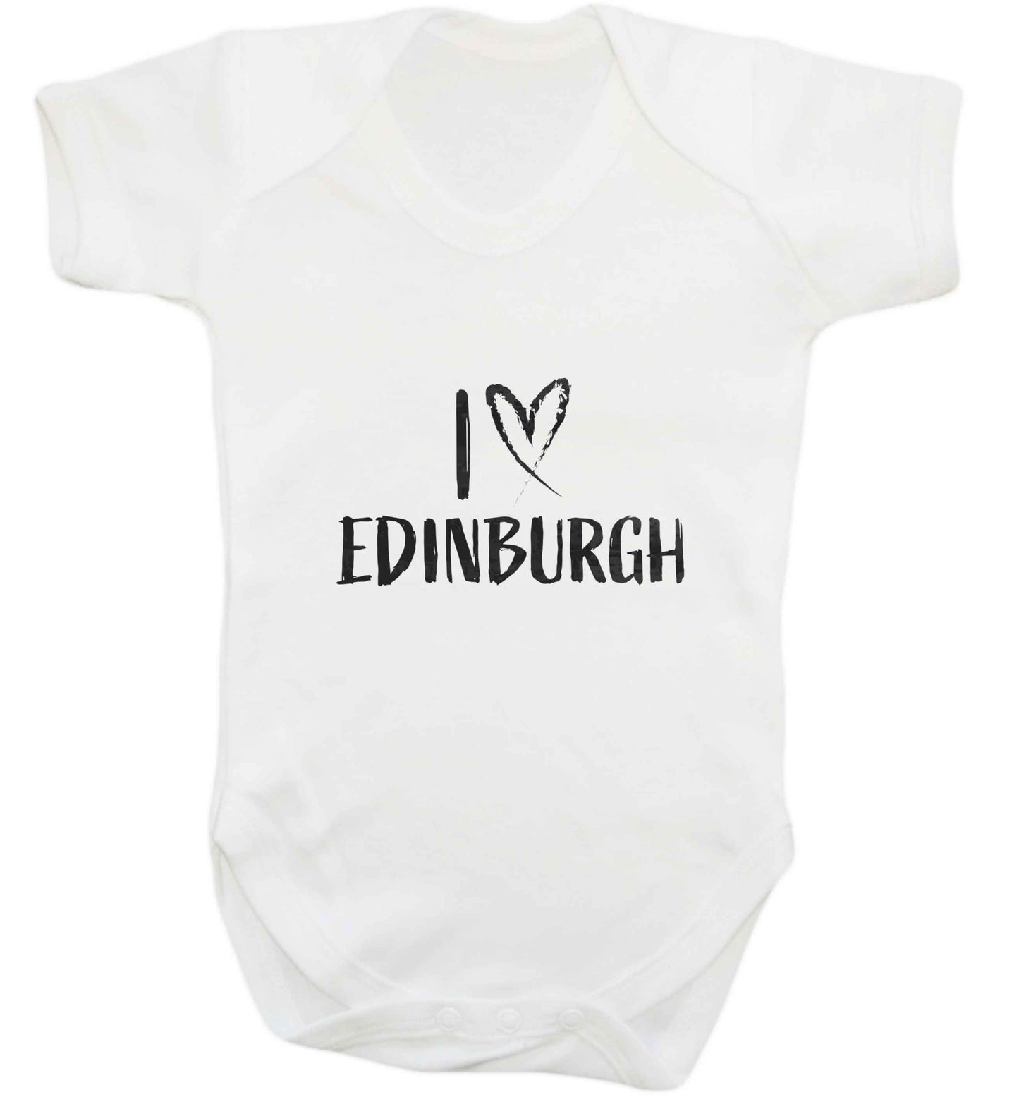 I love Edinburgh baby vest white 18-24 months