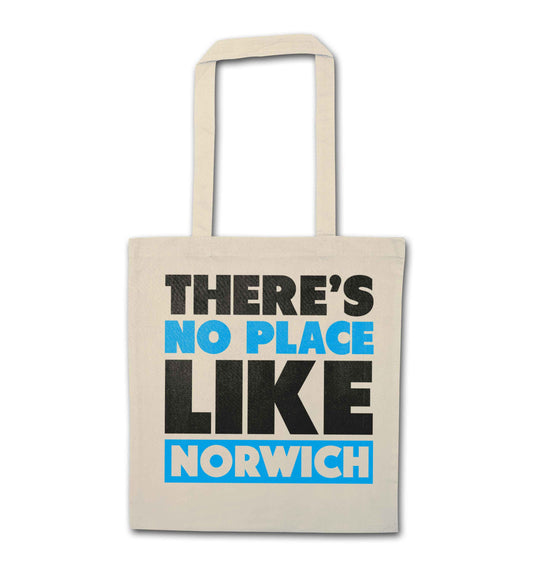 There's no place like Norwich natural tote bag