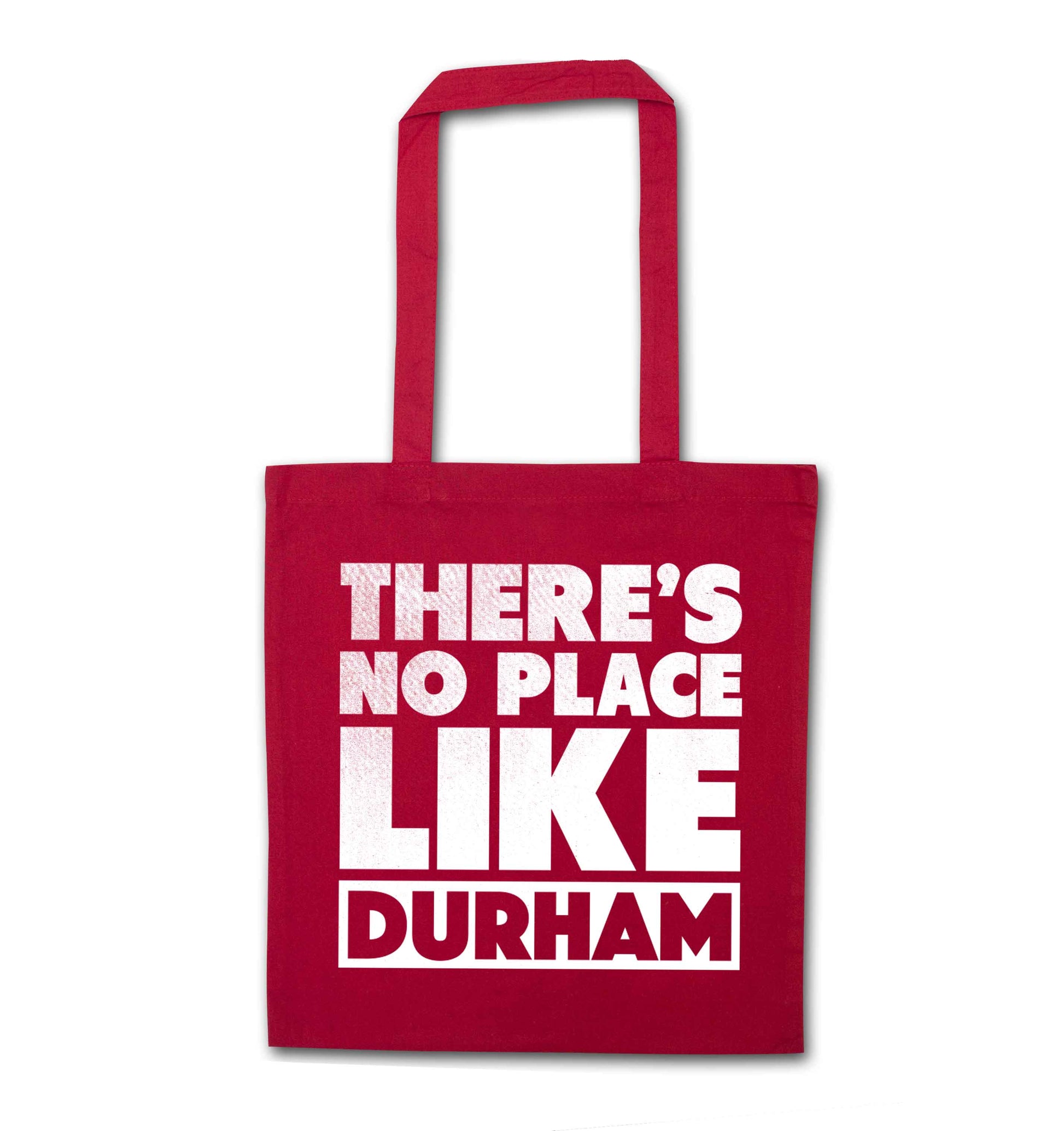 There's no place like Durham red tote bag