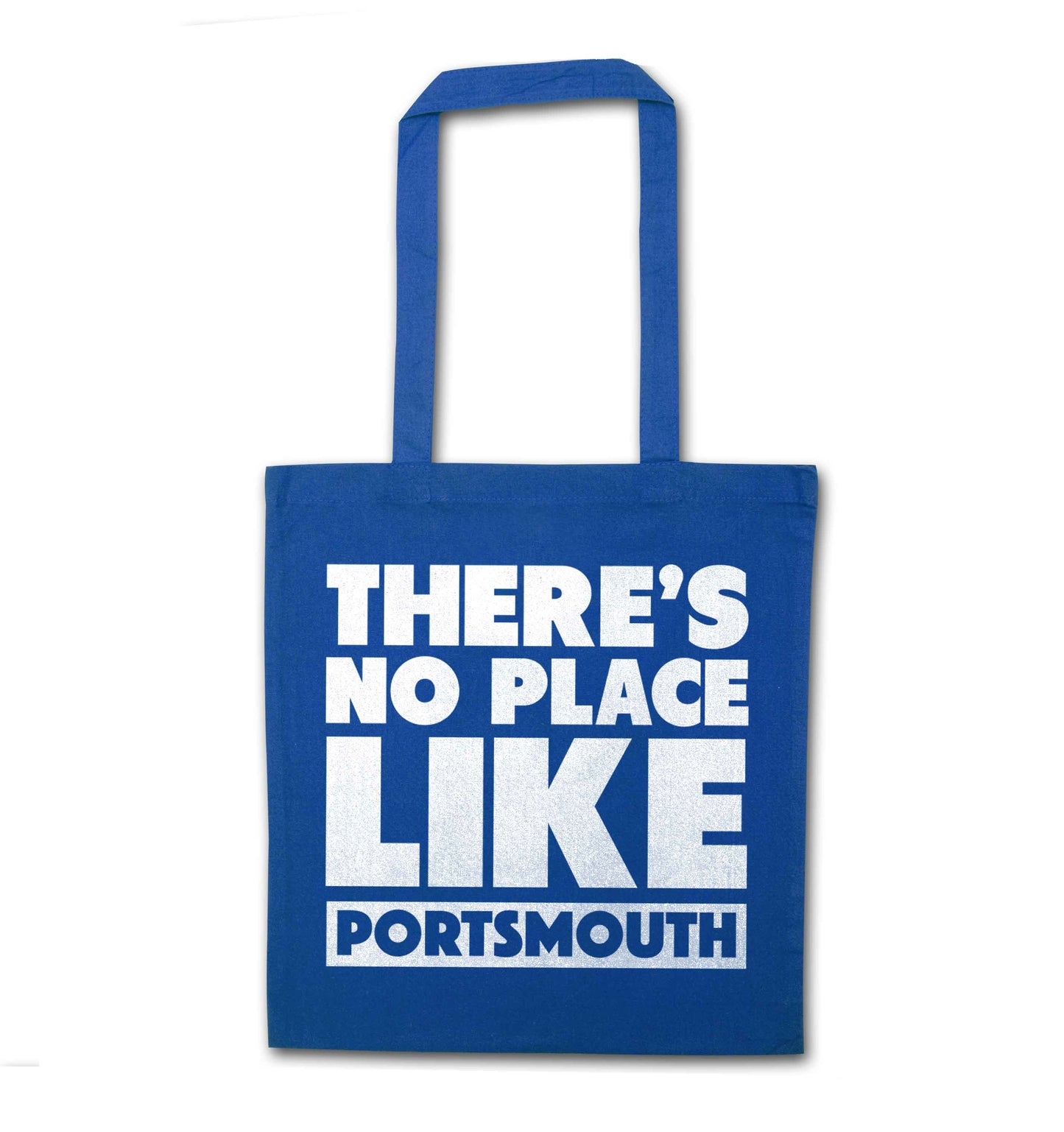 There's no place like Porstmouth blue tote bag