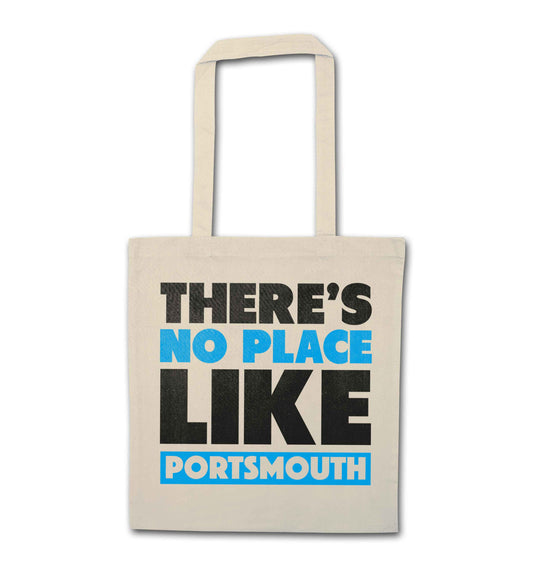 There's no place like Porstmouth natural tote bag