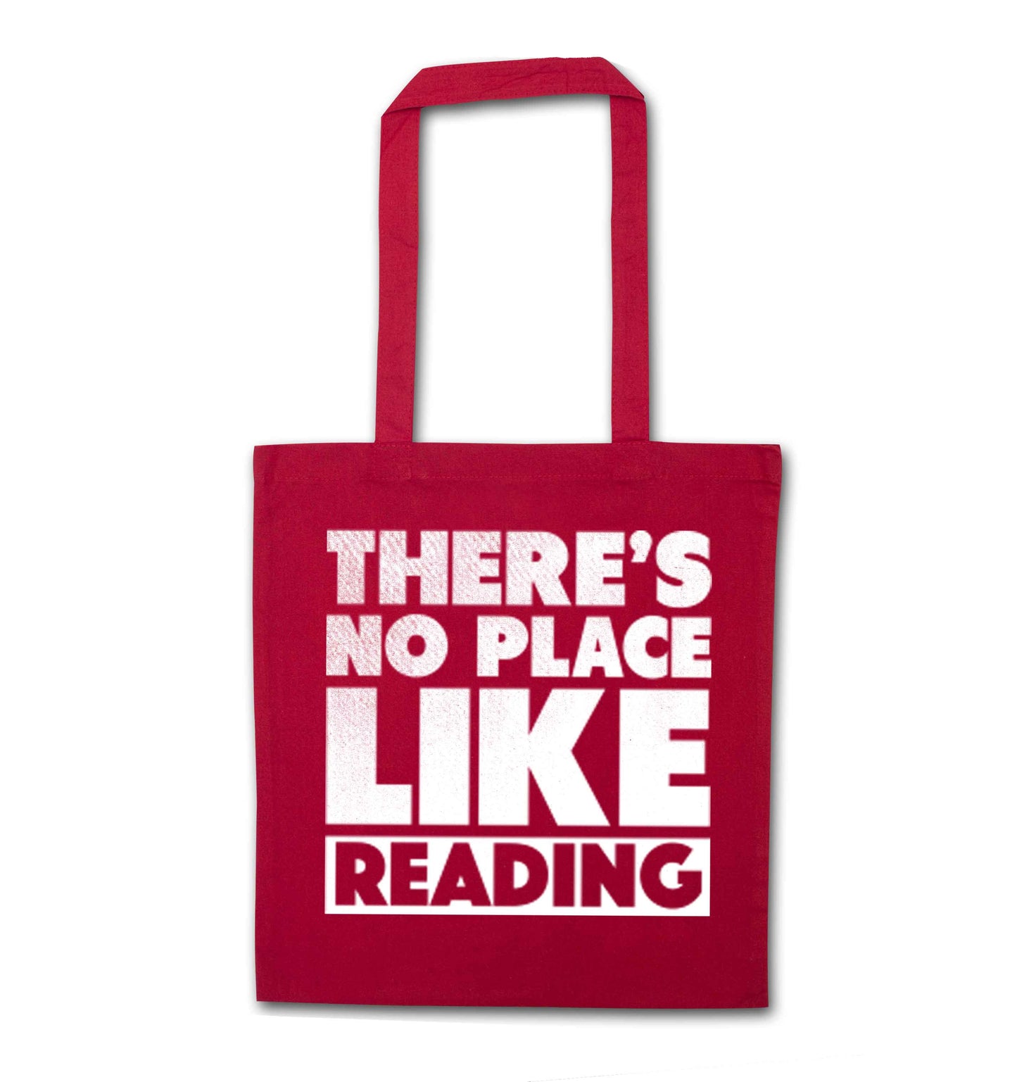 There's no place like Readingred tote bag