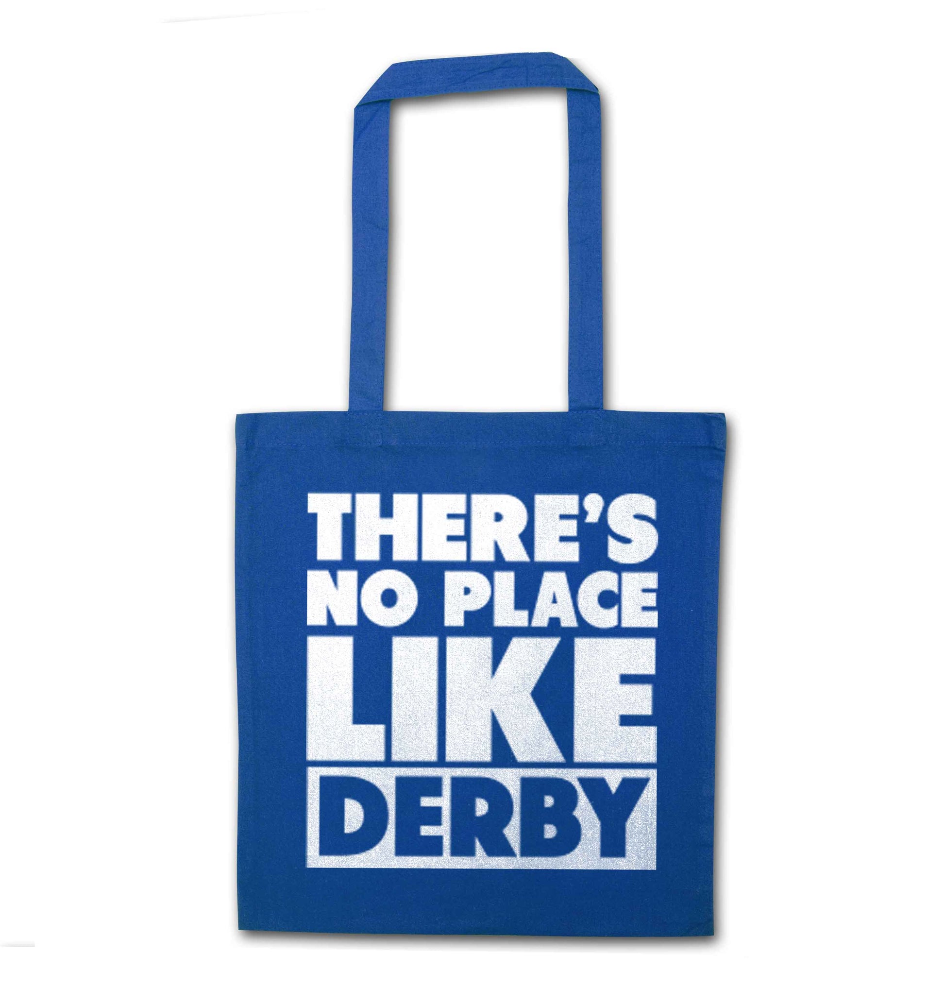 There's no place like Derby blue tote bag