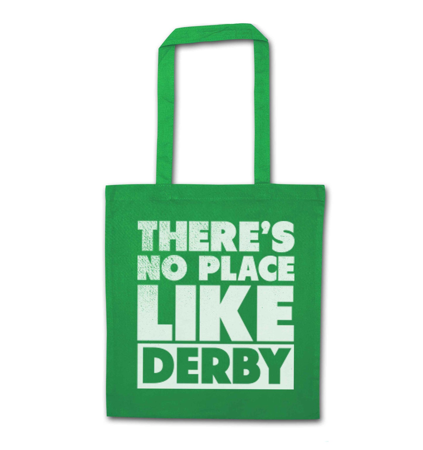 There's no place like Derby green tote bag