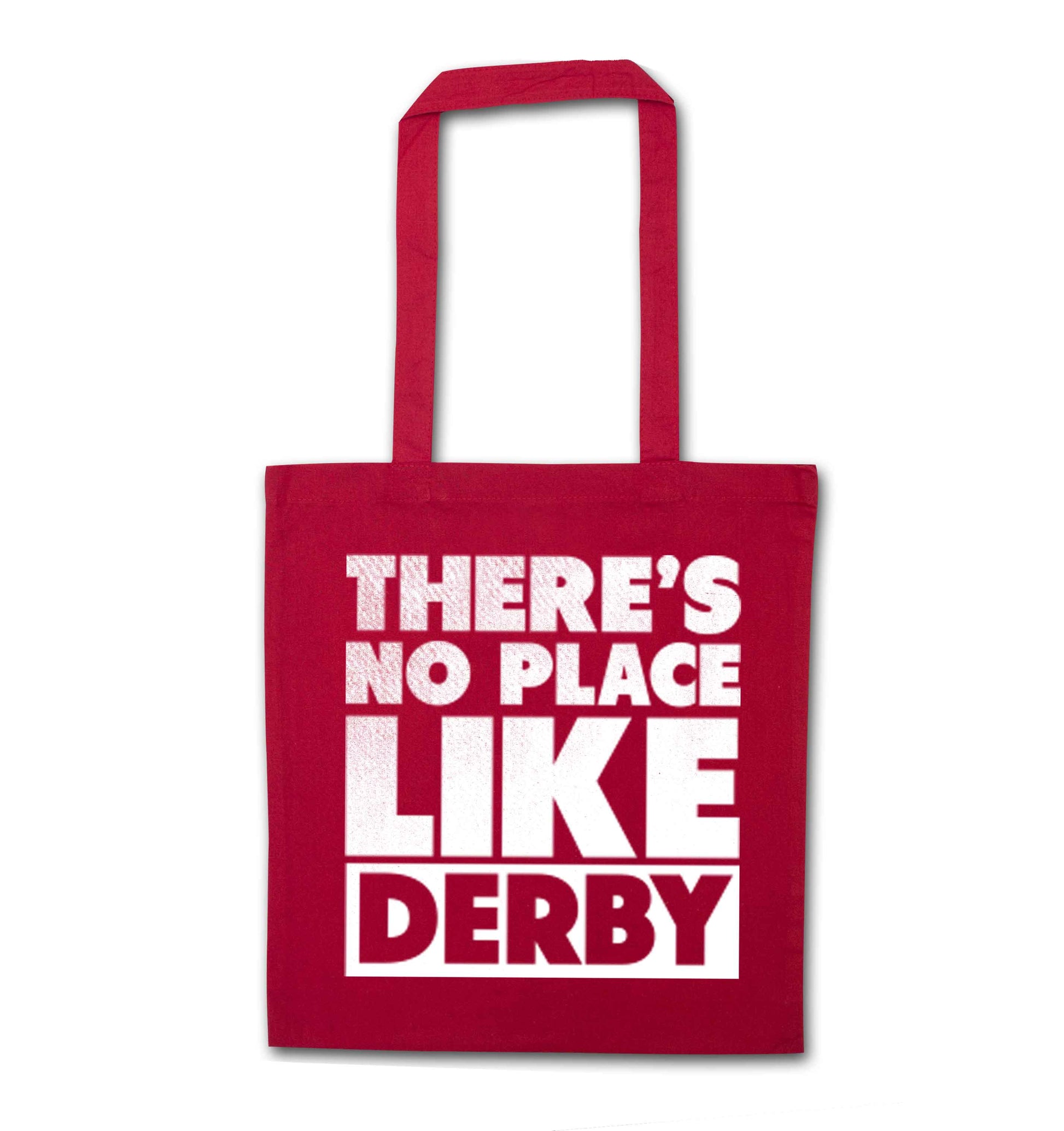 There's no place like Derby red tote bag