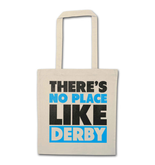 There's no place like Derby natural tote bag
