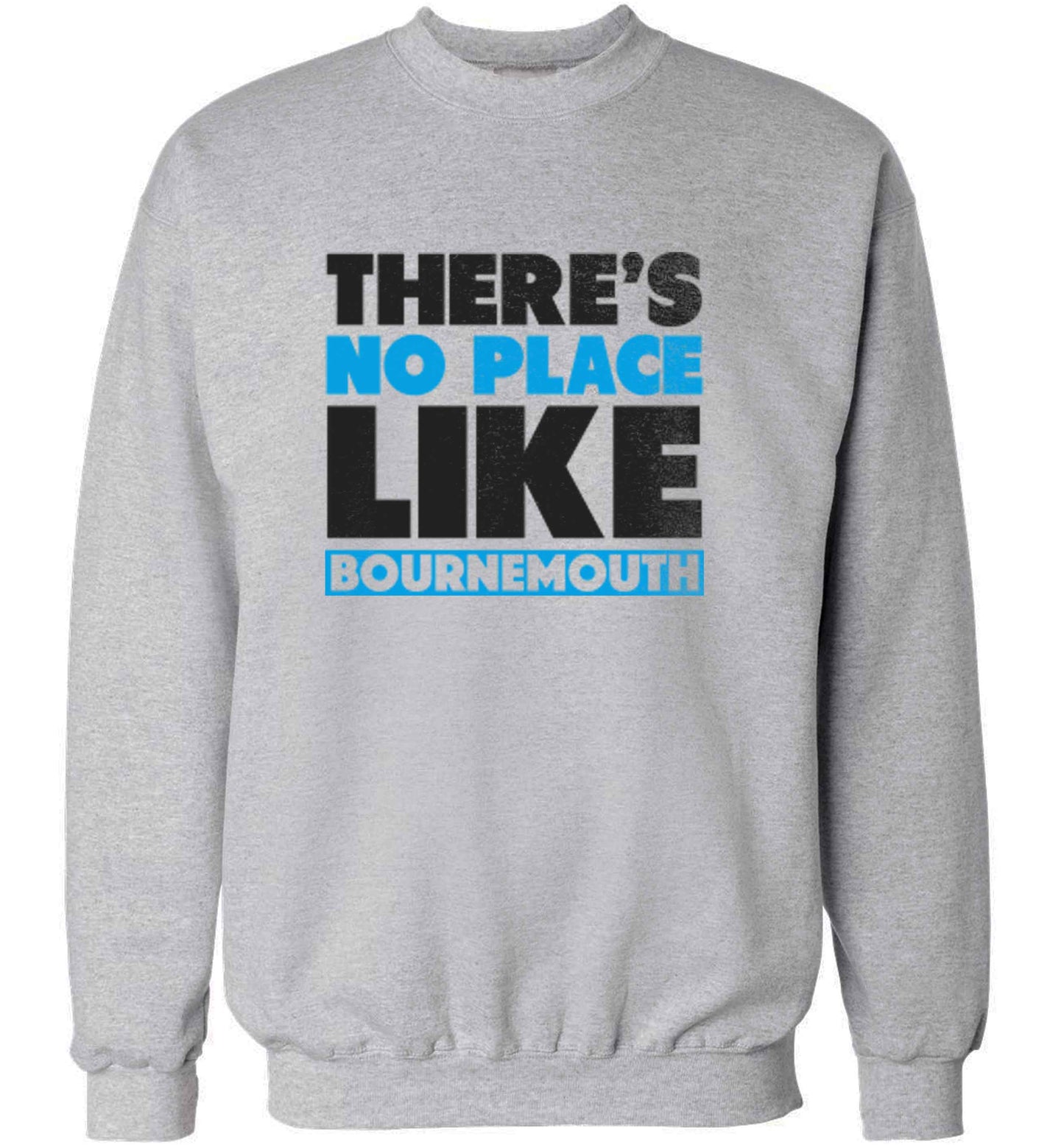 There's no place like Bournemouth adult's unisex grey sweater 2XL