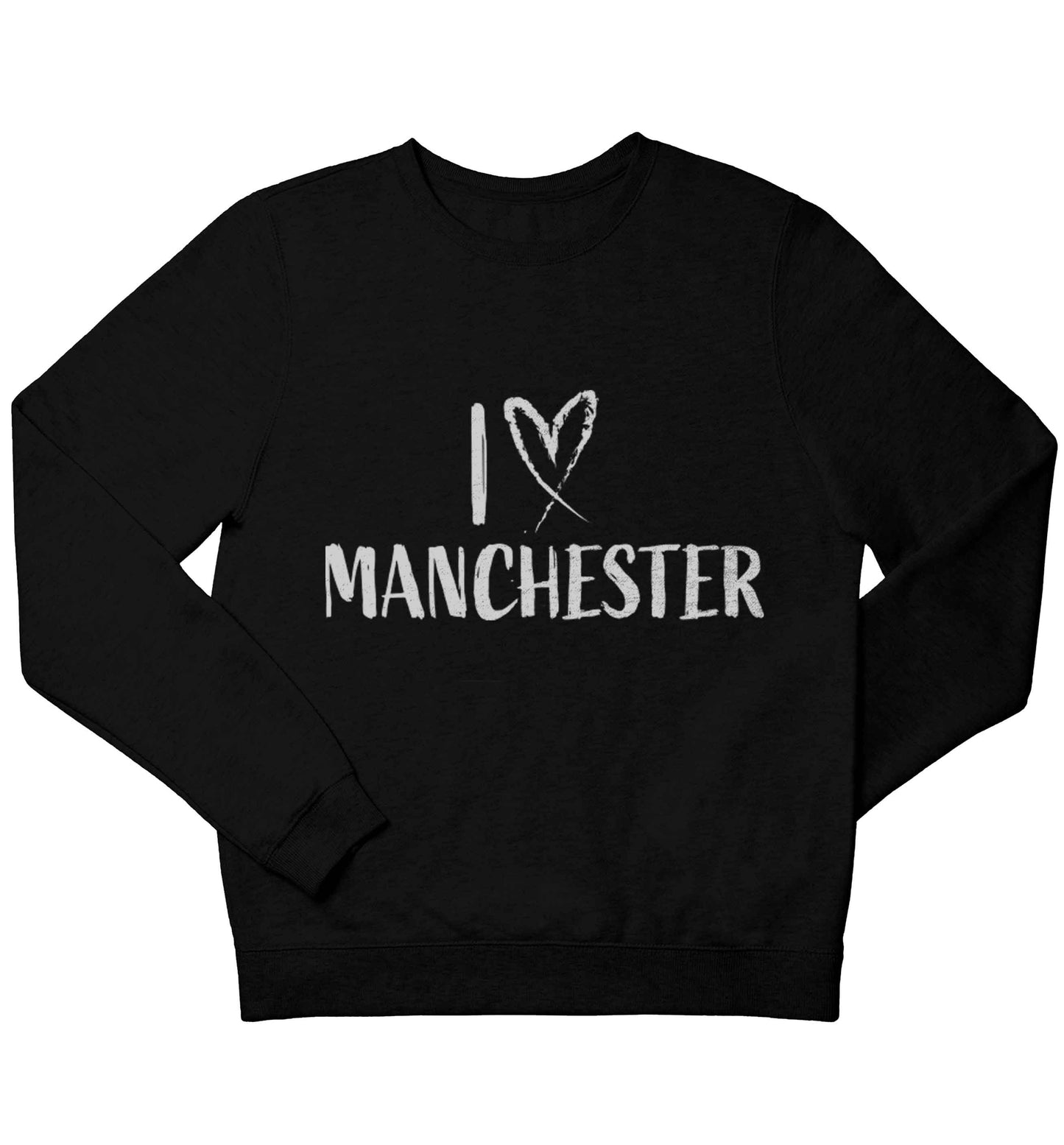 I love Manchester children's black sweater 12-13 Years