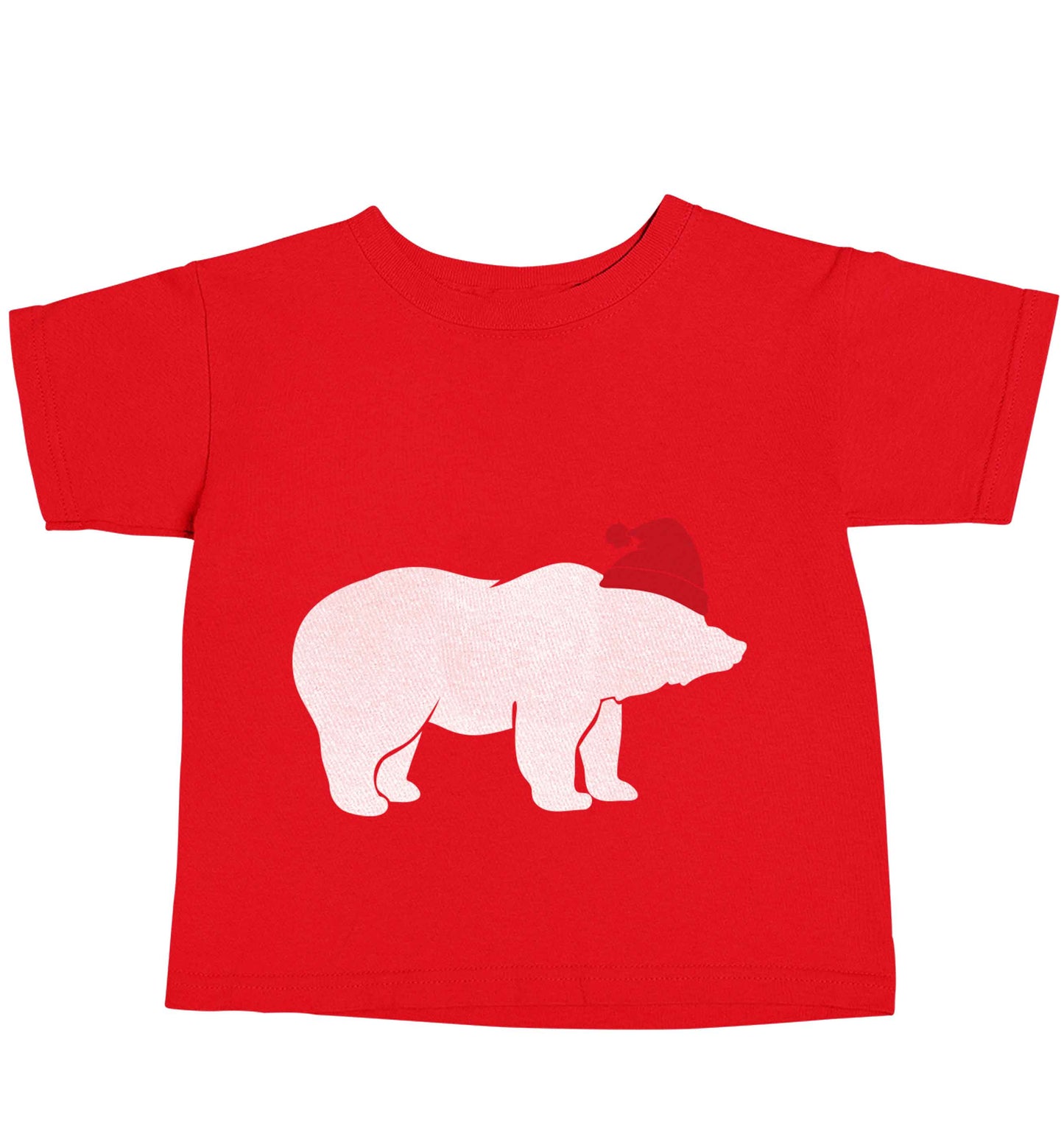 Blue bear Santa red baby toddler Tshirt 2 Years