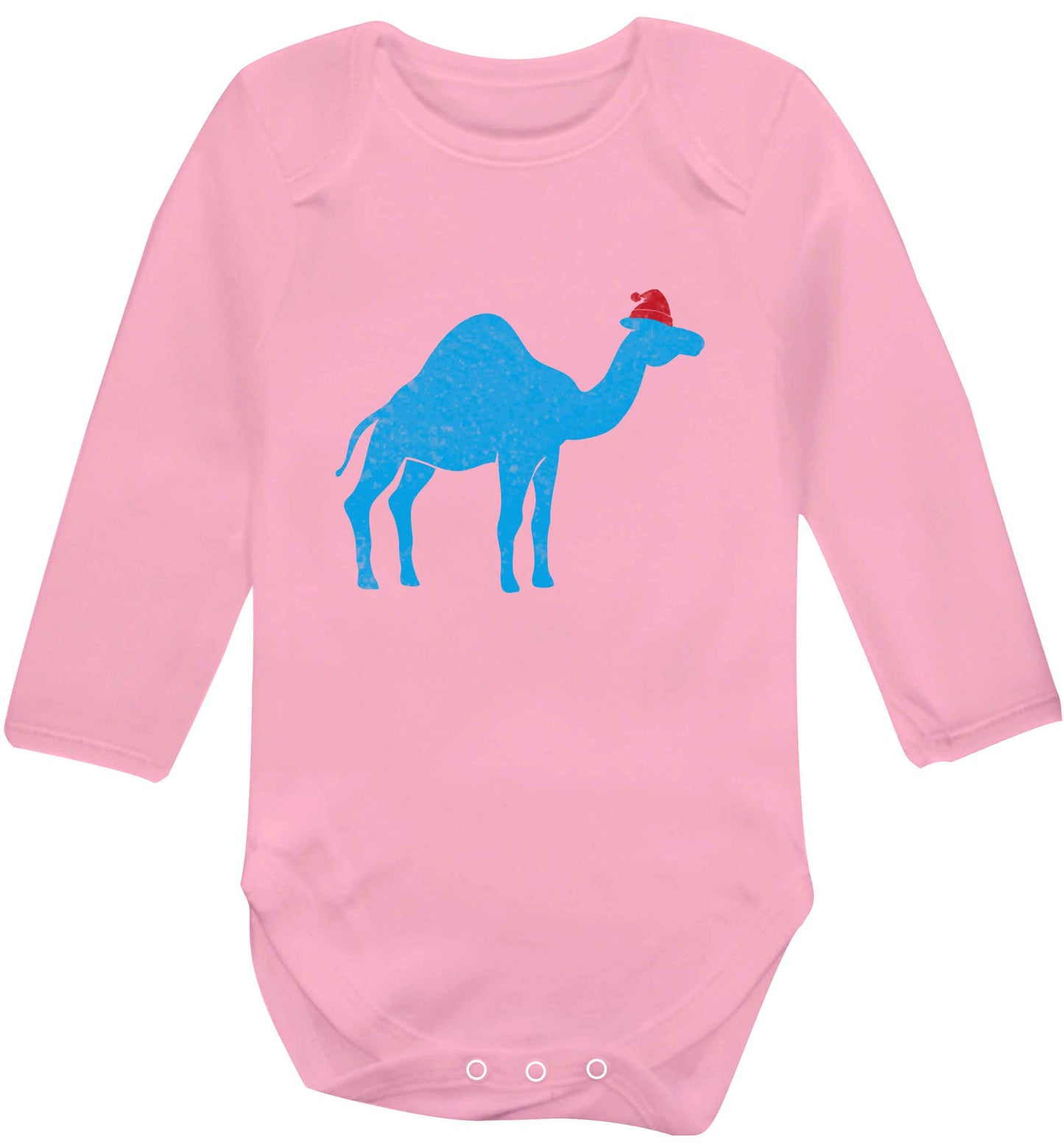 Blue camel santa baby vest long sleeved pale pink 6-12 months