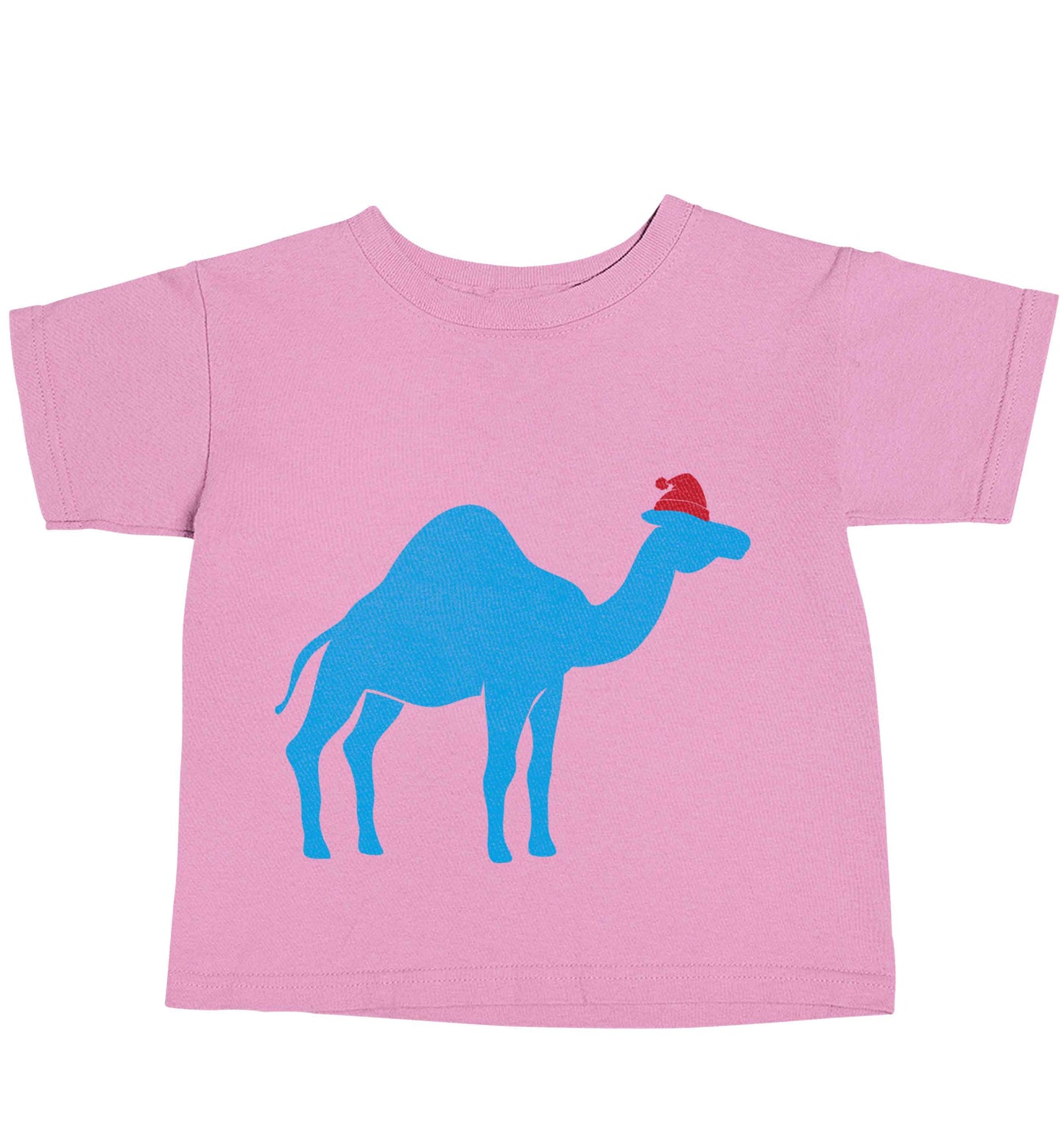 Blue camel santa light pink baby toddler Tshirt 2 Years