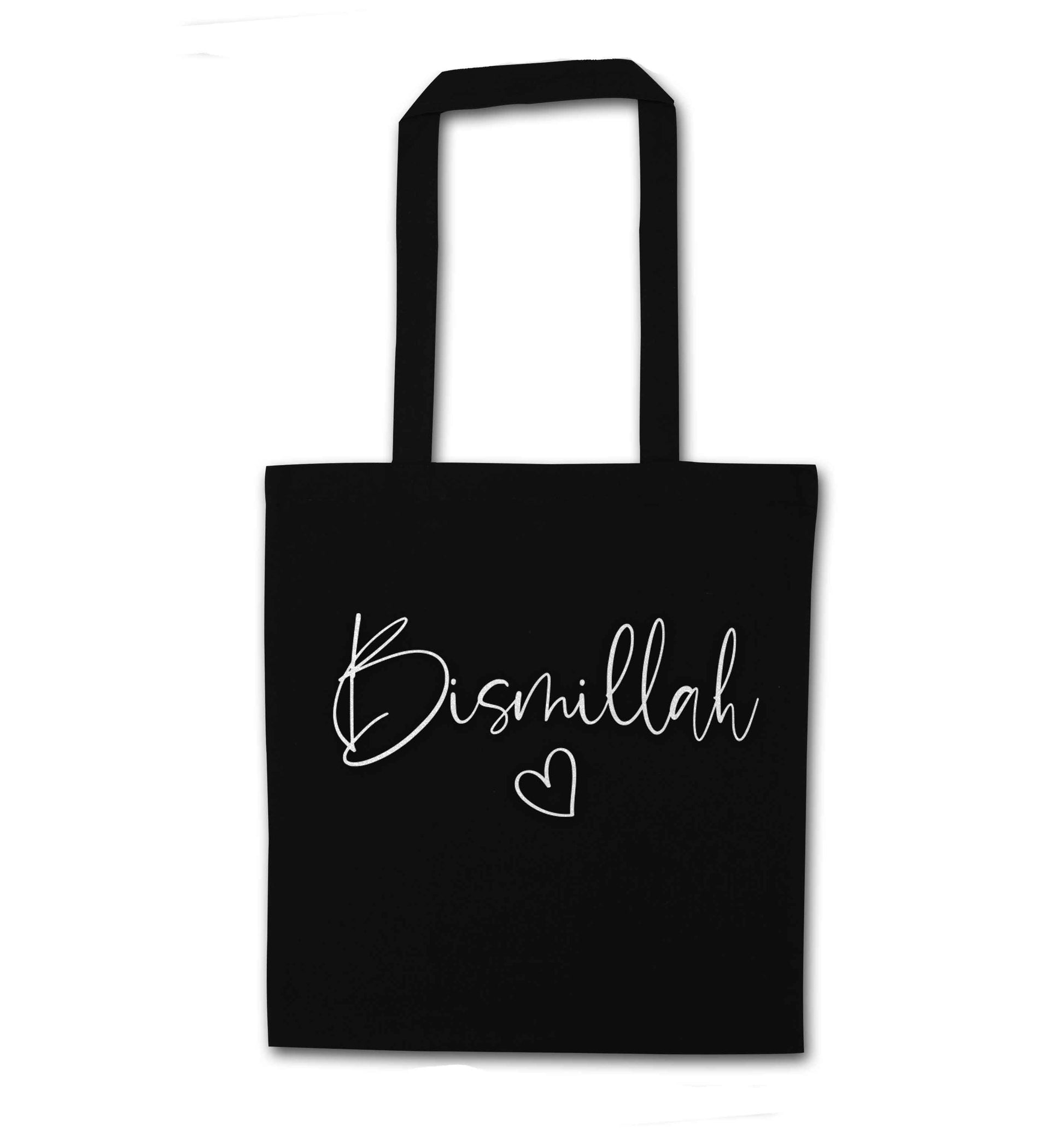 Bismillah black tote bag