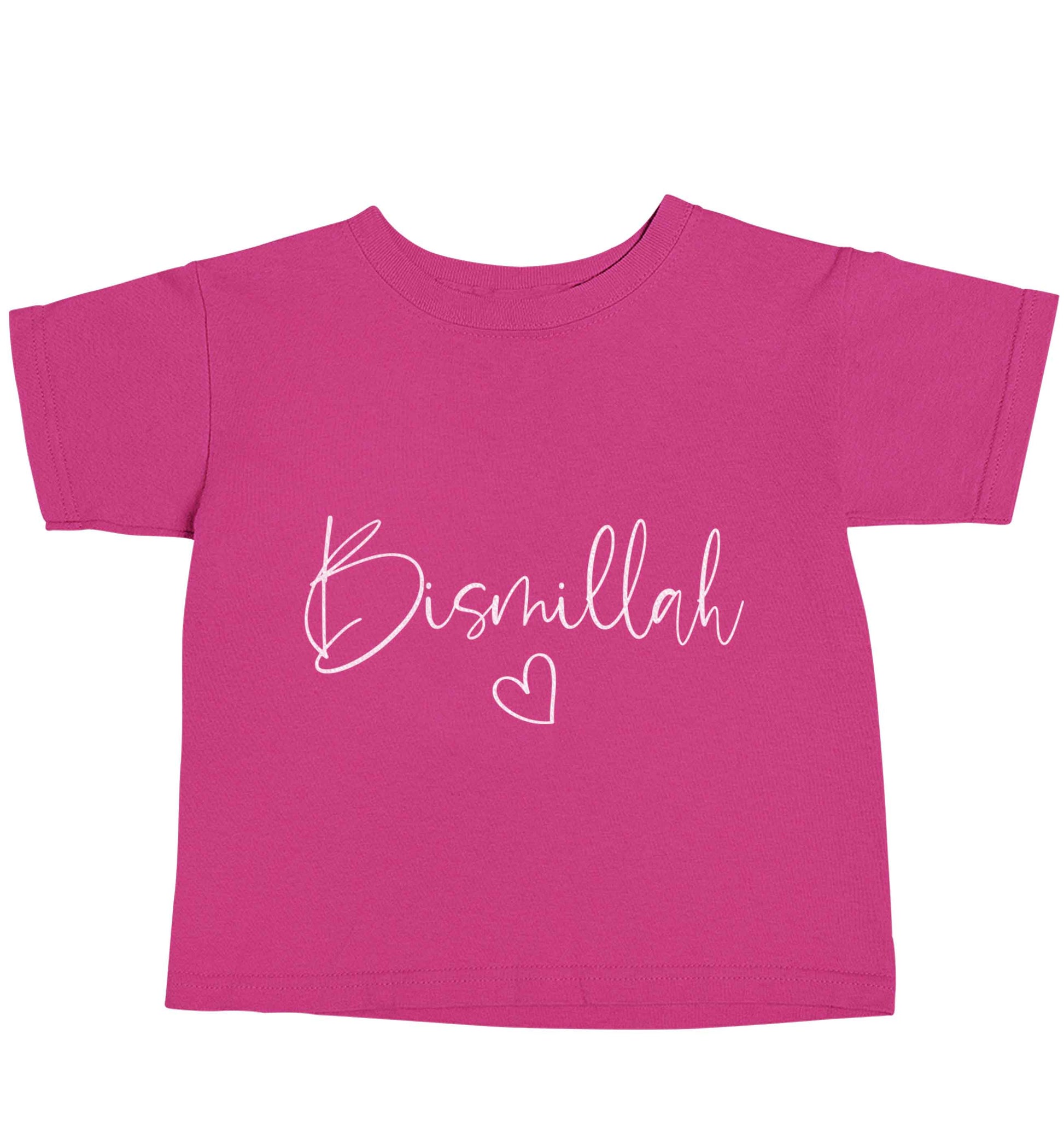 Bismillah pink baby toddler Tshirt 2 Years