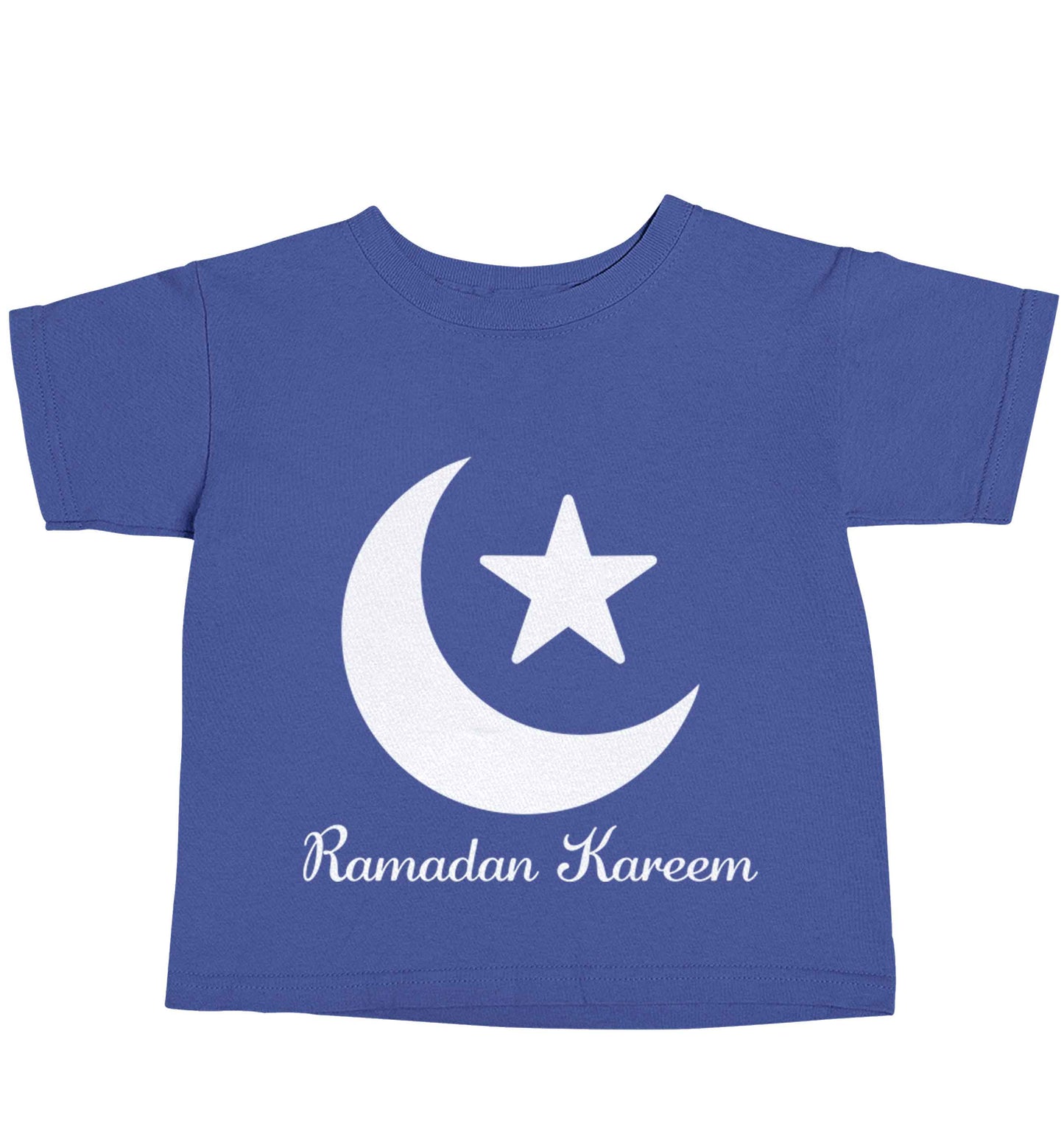 Ramadan kareem blue baby toddler Tshirt 2 Years