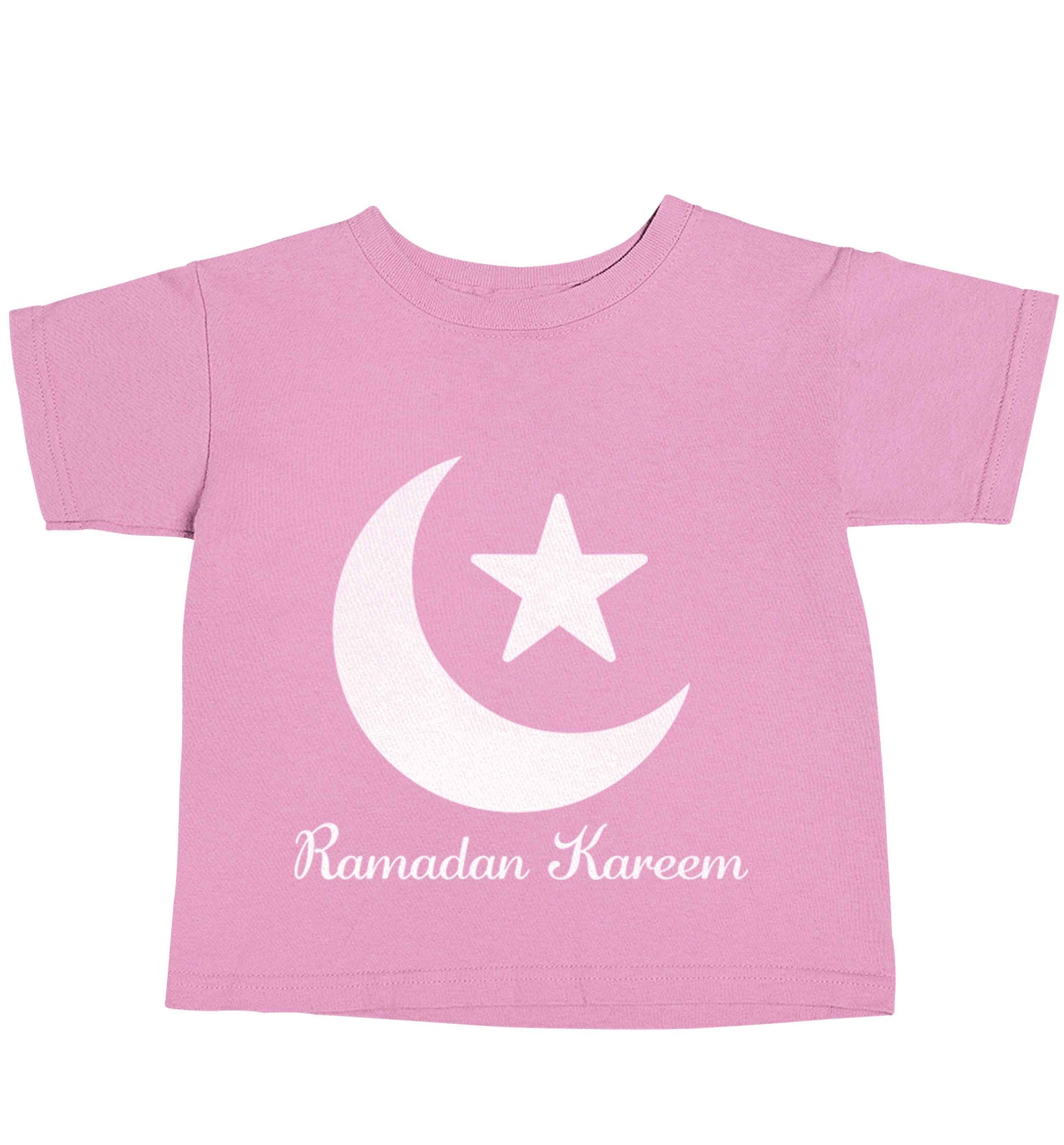 Ramadan kareem light pink baby toddler Tshirt 2 Years