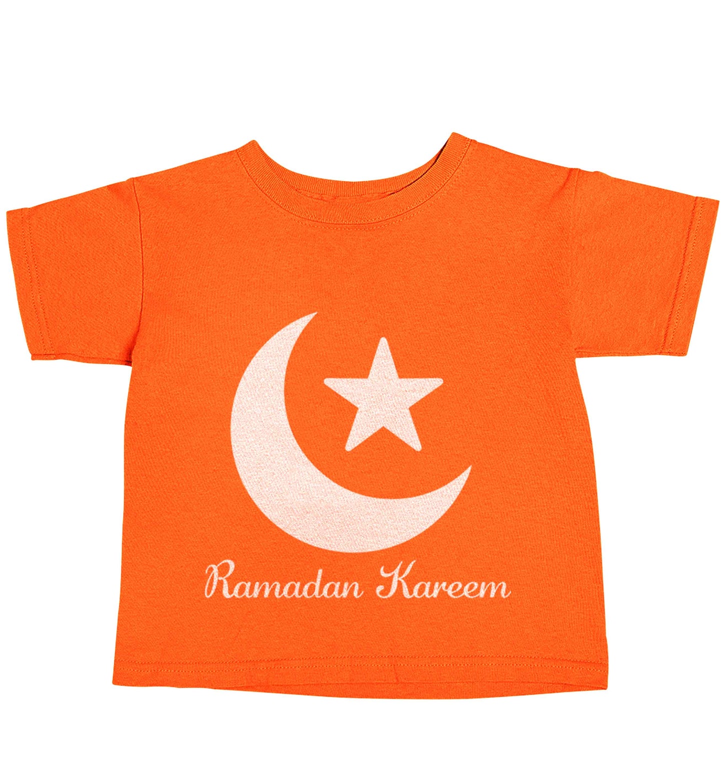 Ramadan kareem orange baby toddler Tshirt 2 Years