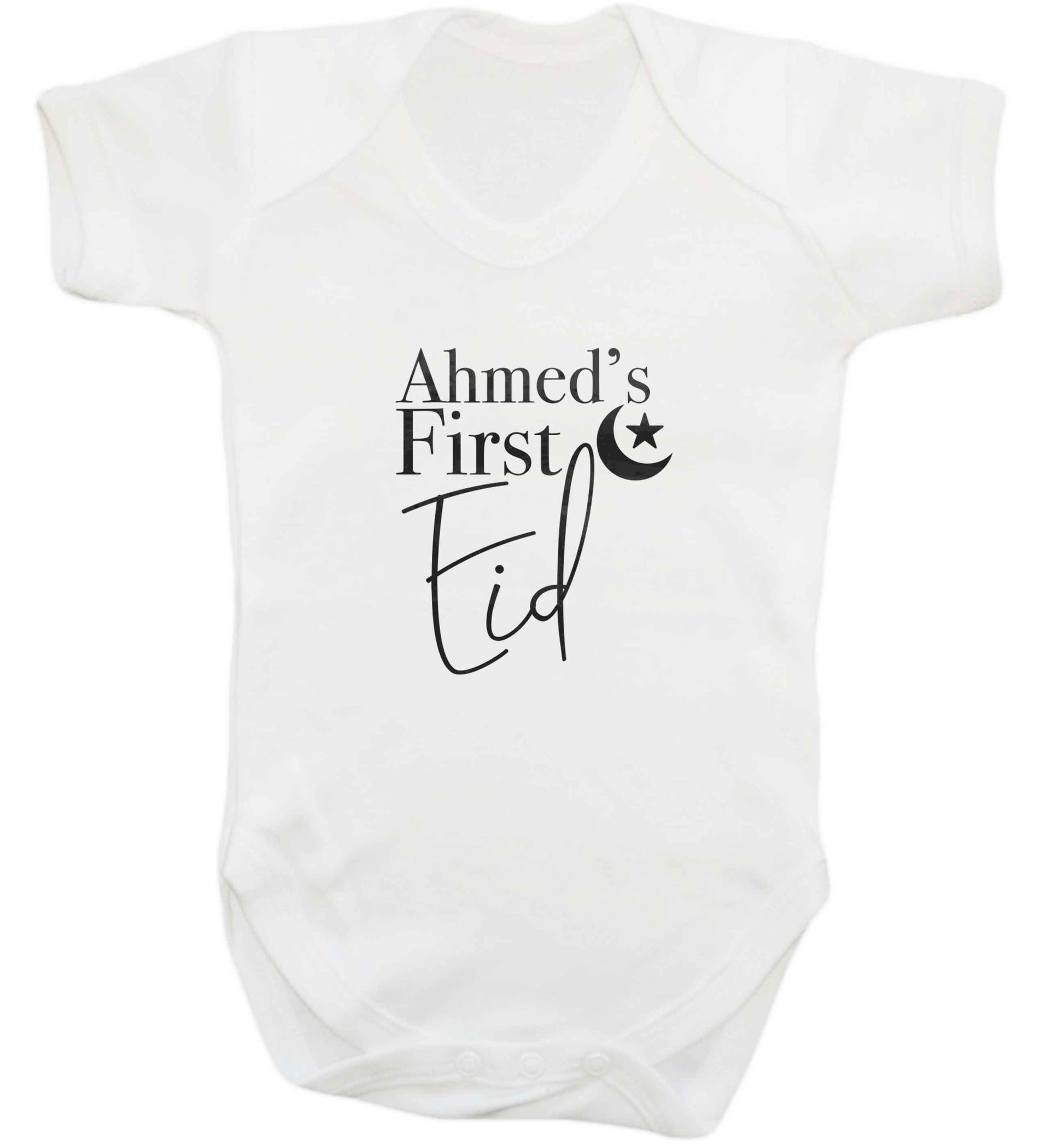 Personalised first Eid baby vest white 18-24 months