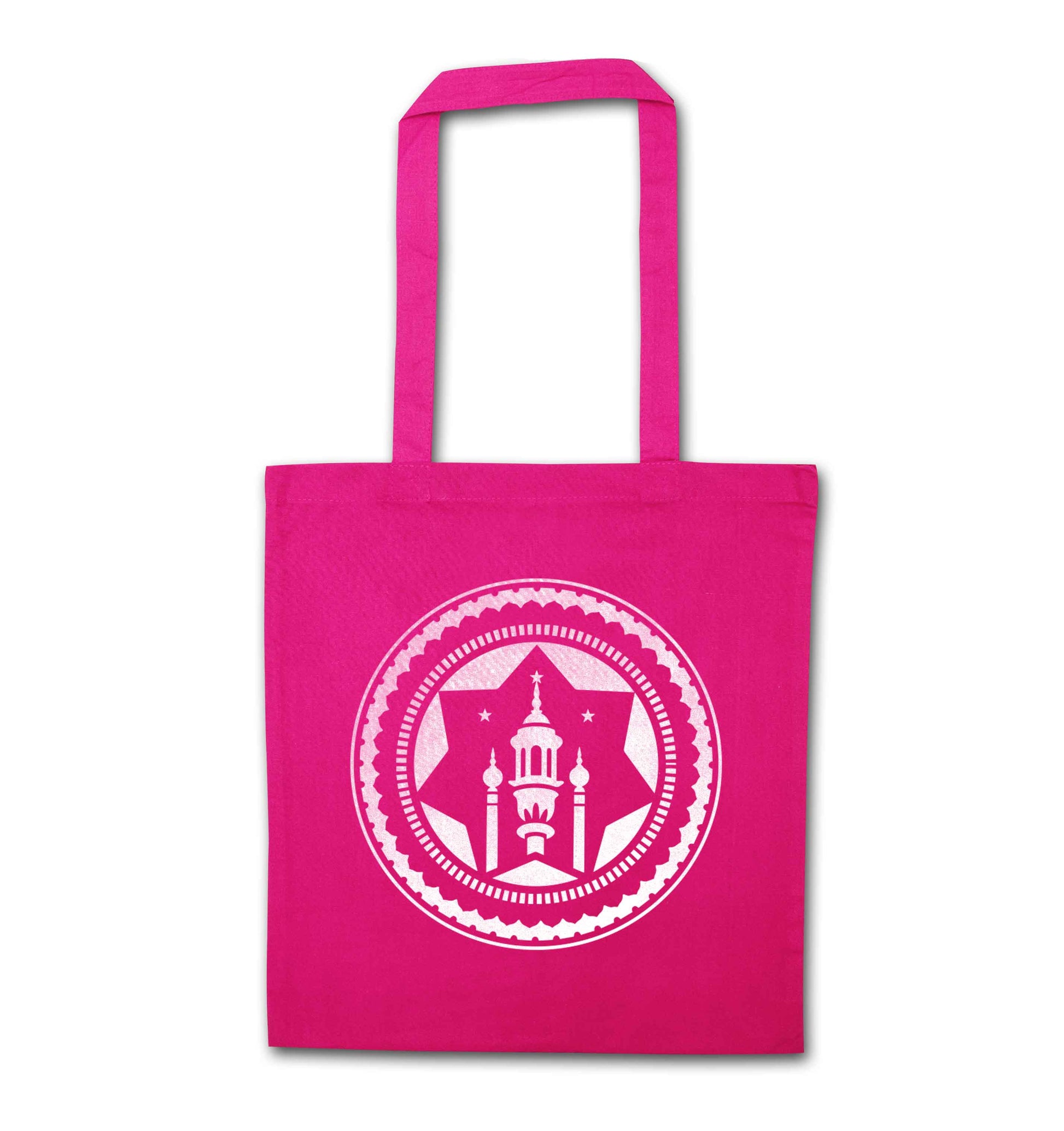 mosque pink tote bag