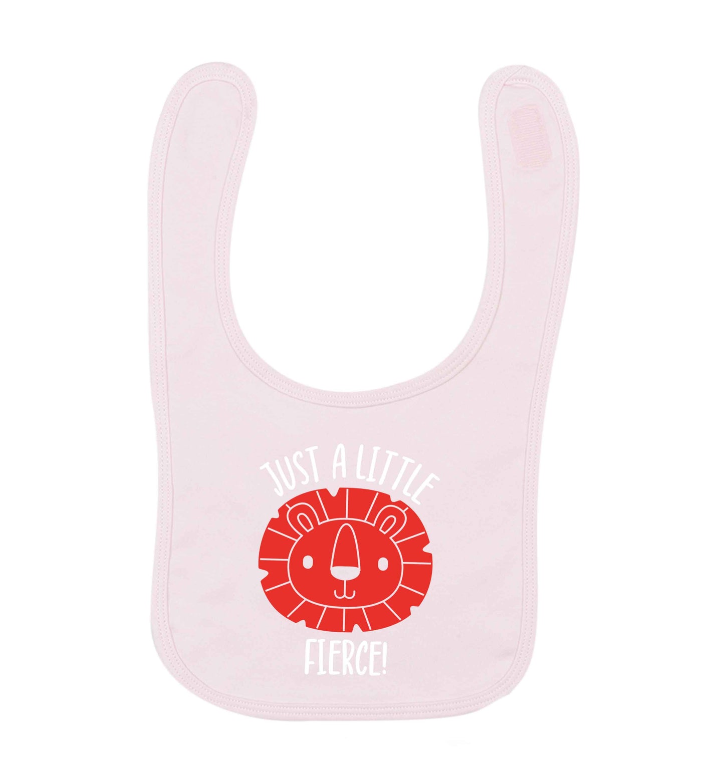 Just a little fierce pale pink baby bib
