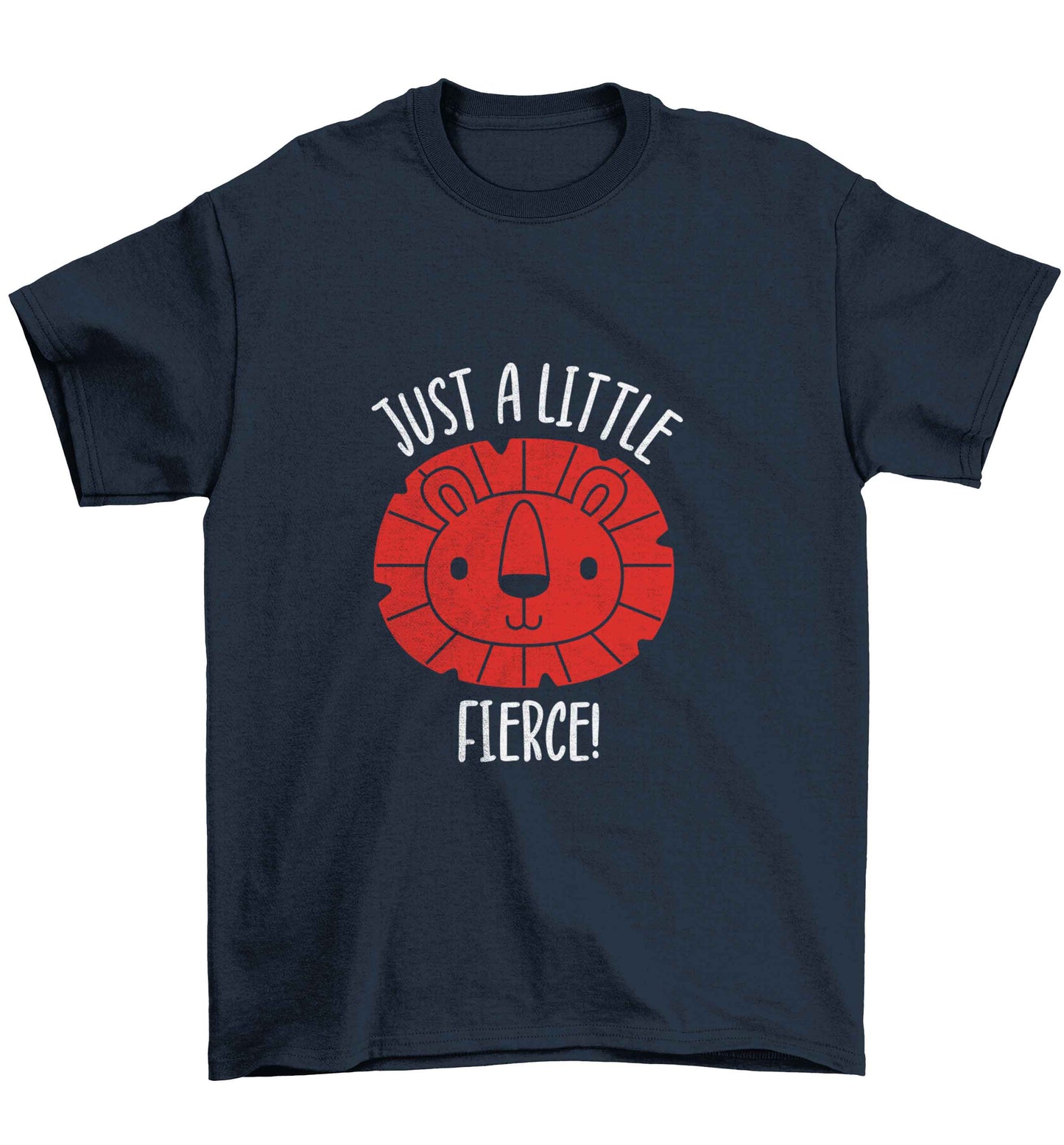 Just a little fierce Children's navy Tshirt 12-13 Years
