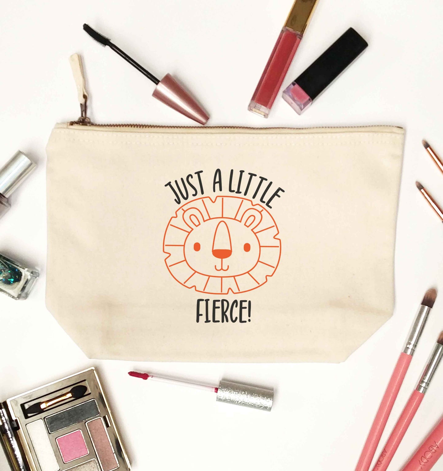 Just a little fierce natural makeup bag