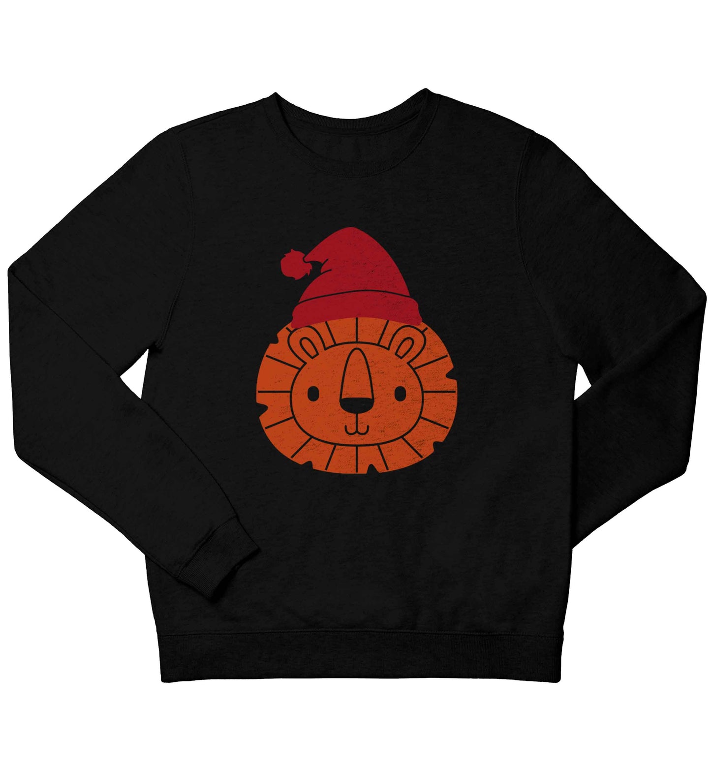 Santa lion children's black sweater 12-13 Years