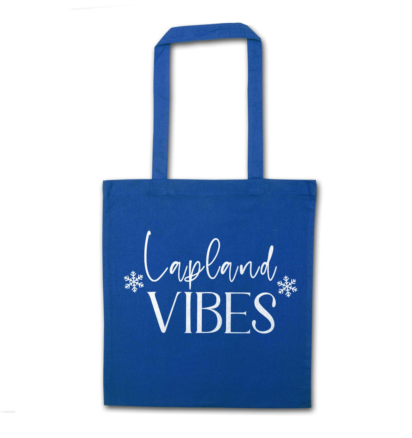 Lapland vibes blue tote bag