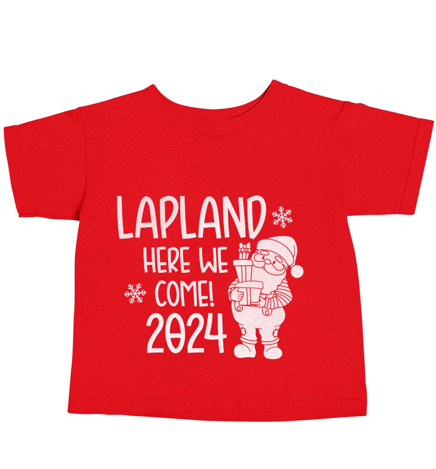 Lapland here we come red baby toddler Tshirt 2 Years