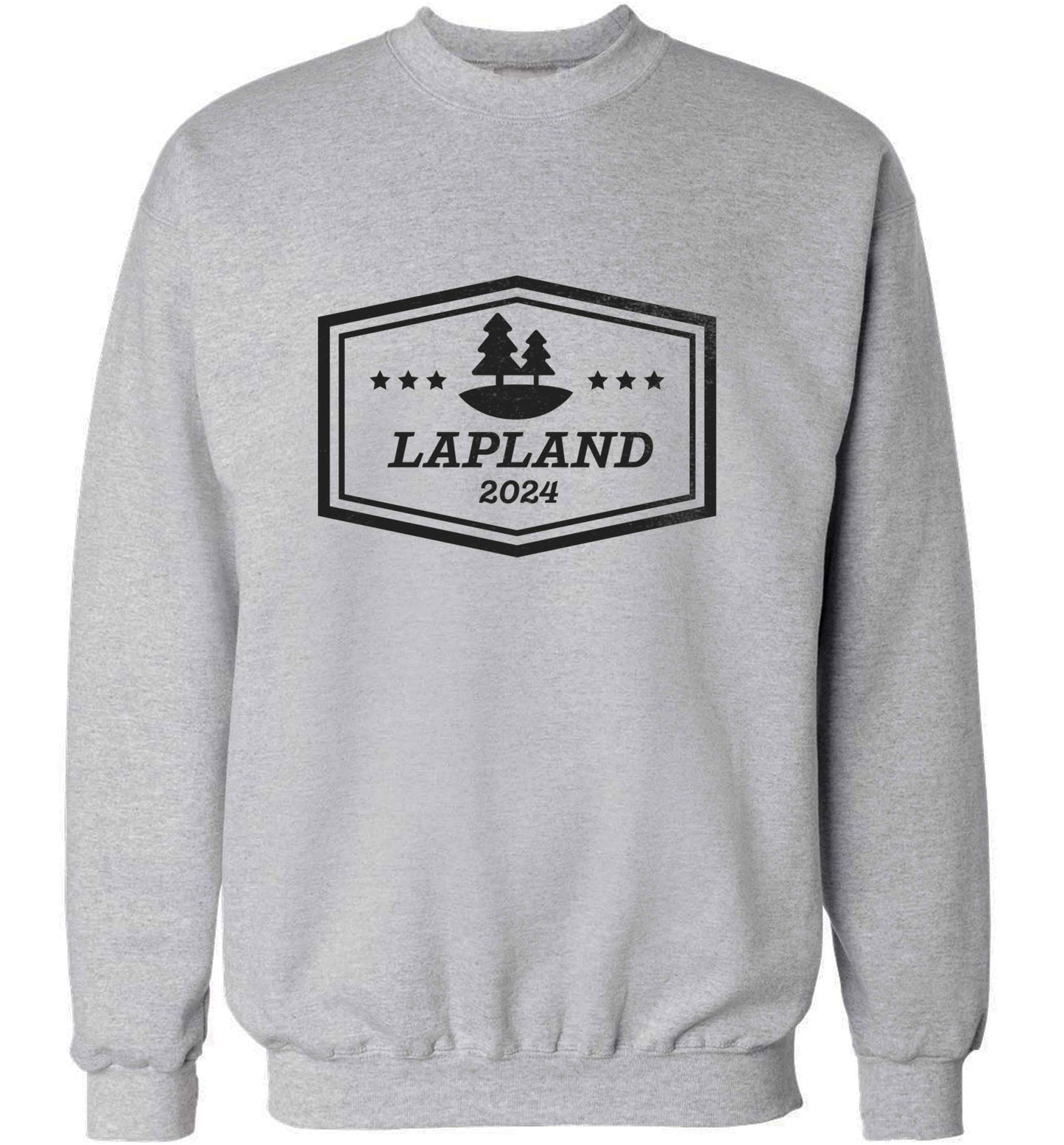 Custom date Lapland adult's unisex grey sweater 2XL
