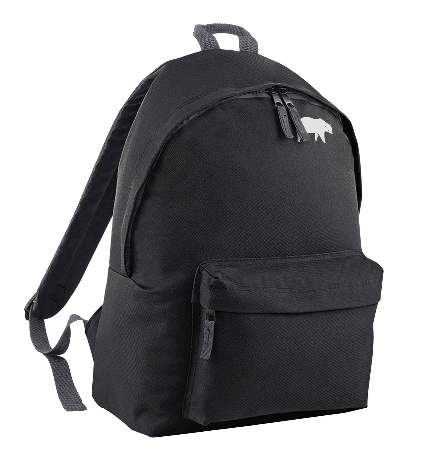 Polar Bear black adults backpack