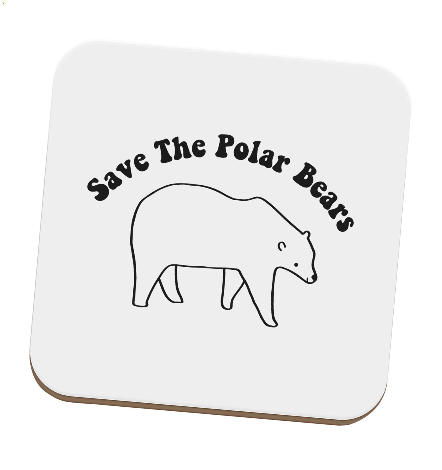 Save The Polar Bears set of four coasters