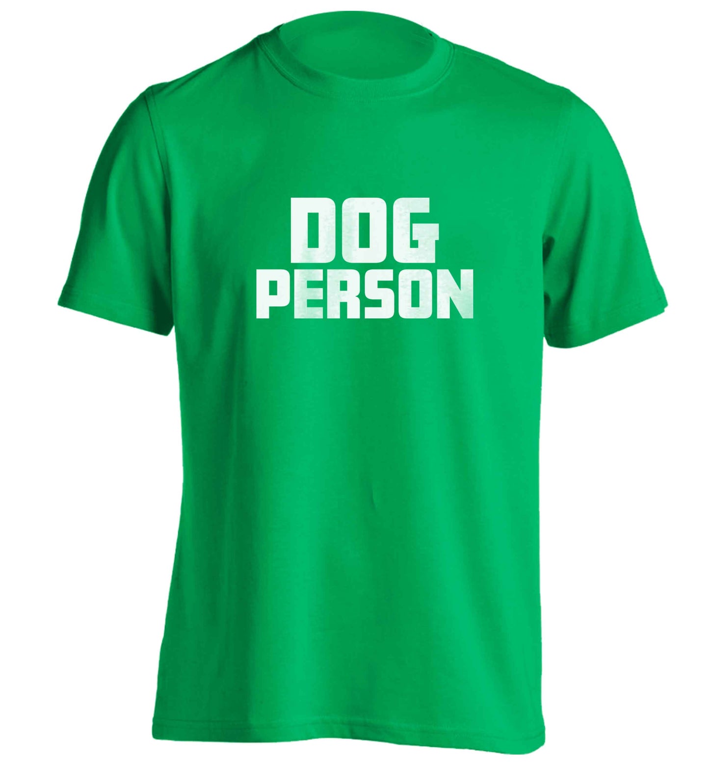 Dog Person Kit adults unisex green Tshirt 2XL