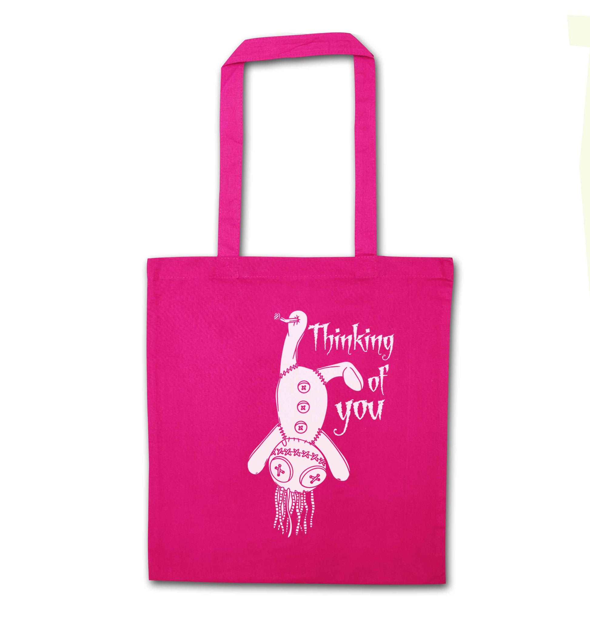 Thinking of you pink tote bag