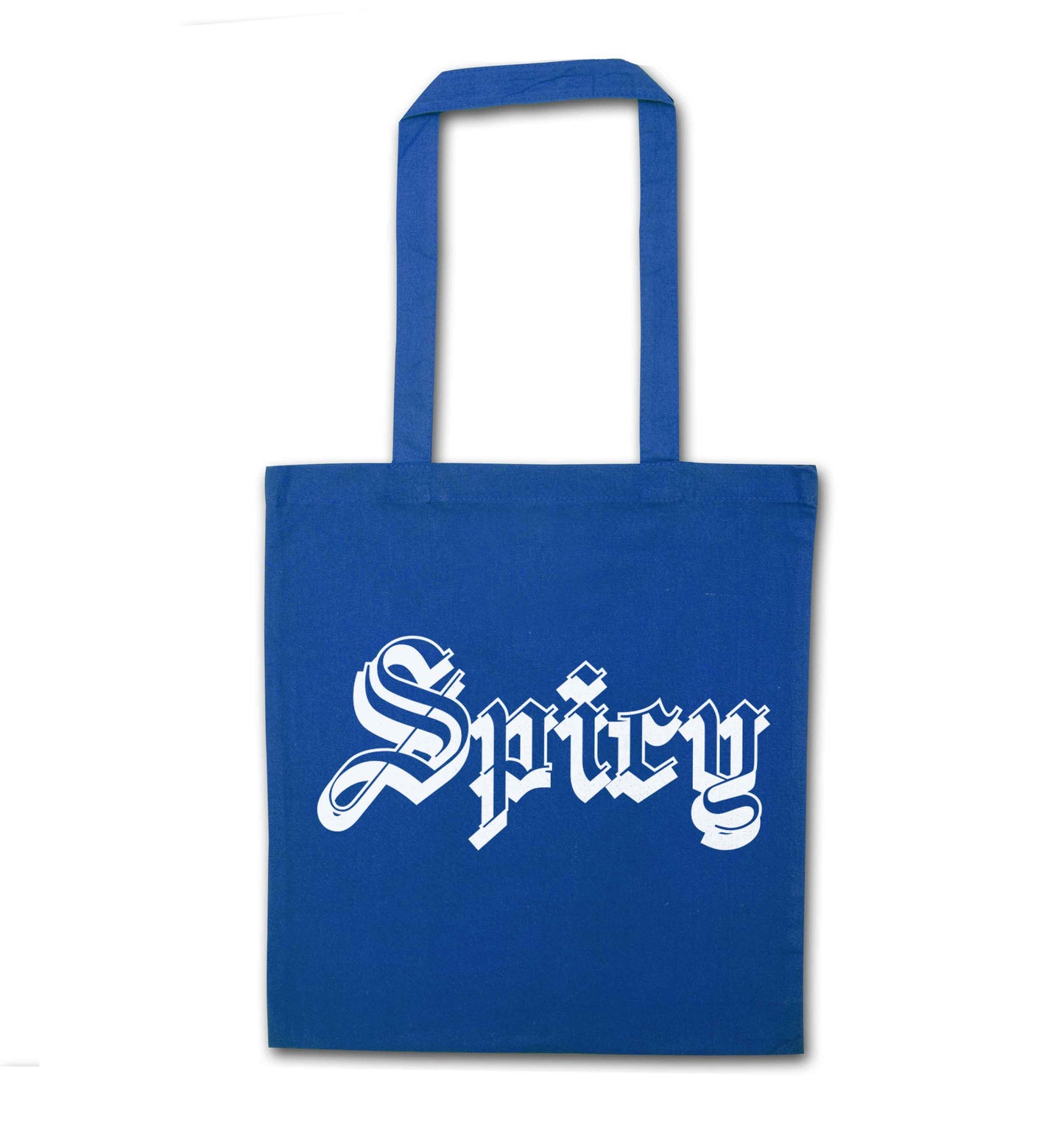 Spicy blue tote bag