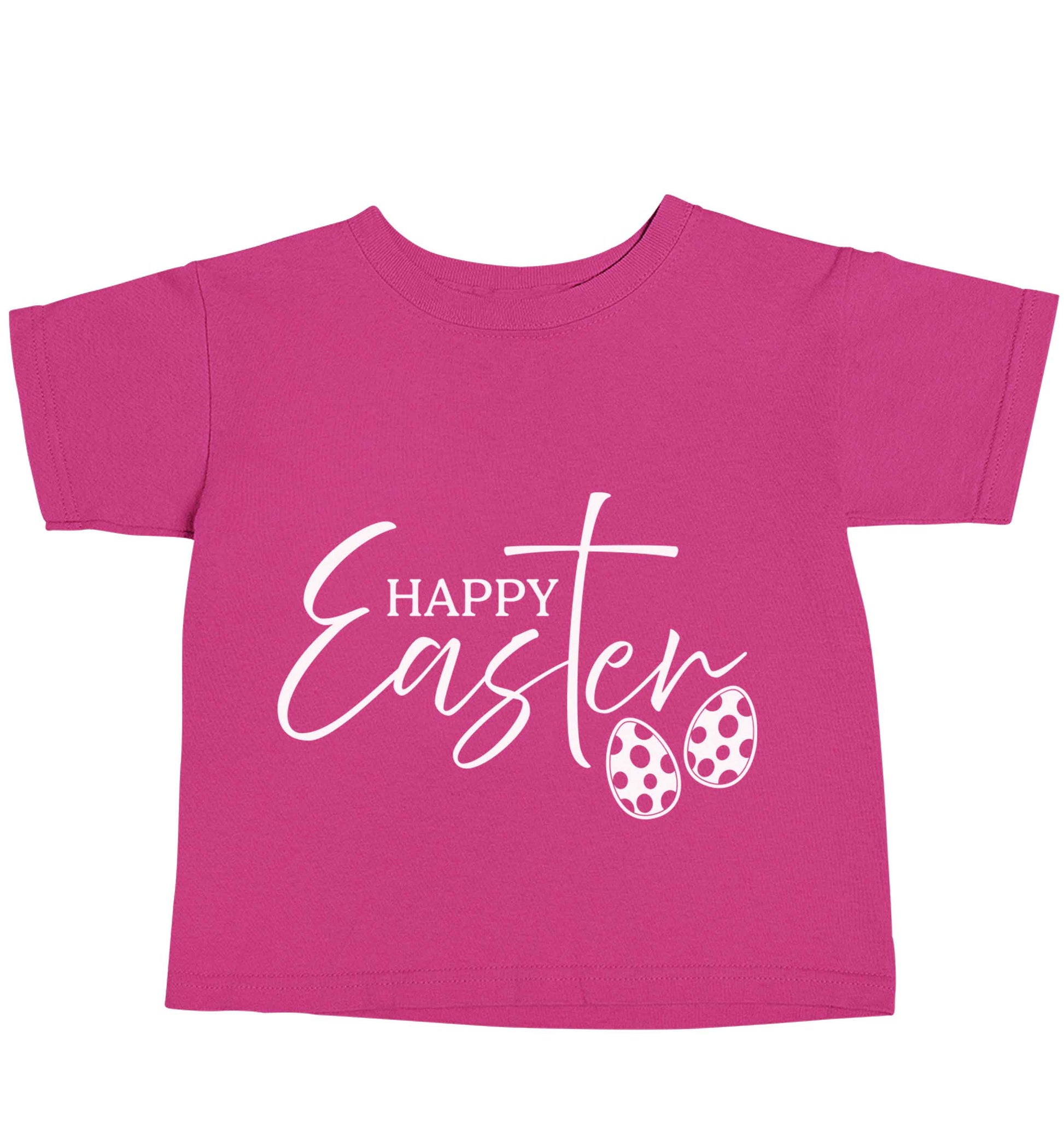 Happy Easter pink baby toddler Tshirt 2 Years