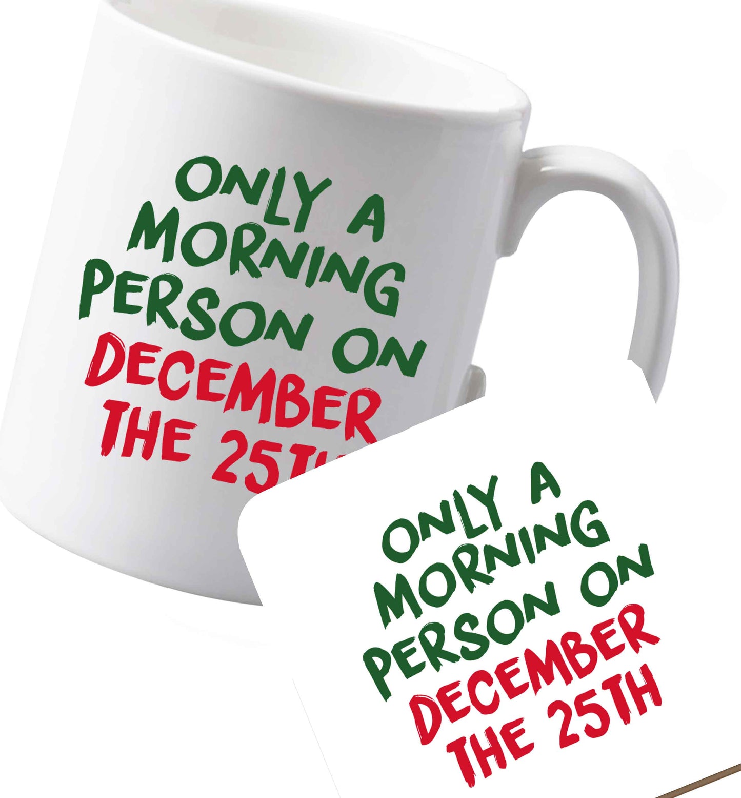 10 oz Ceramic mug and coaster Favourite Type Pan Pancake both sides